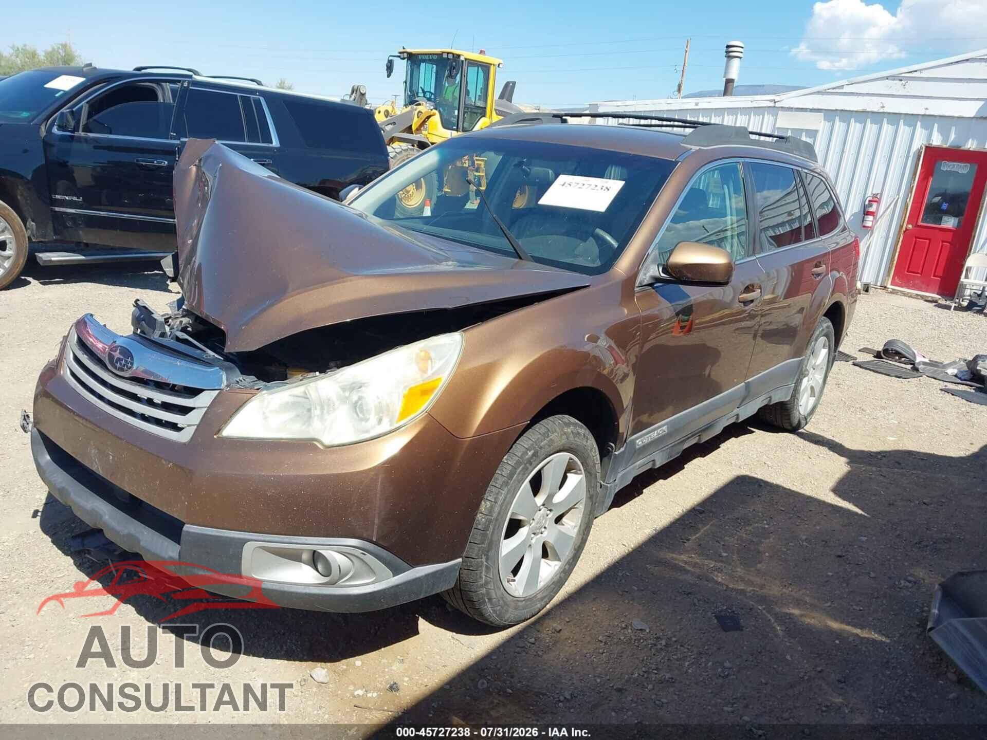 SUBARU OUTBACK 2011 - 4S4BRBCC2B3380388