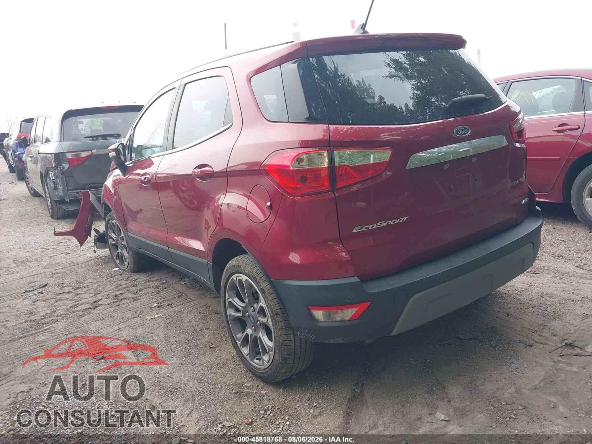 FORD ECOSPORT 2019 - MAJ6S3KL2KC310364