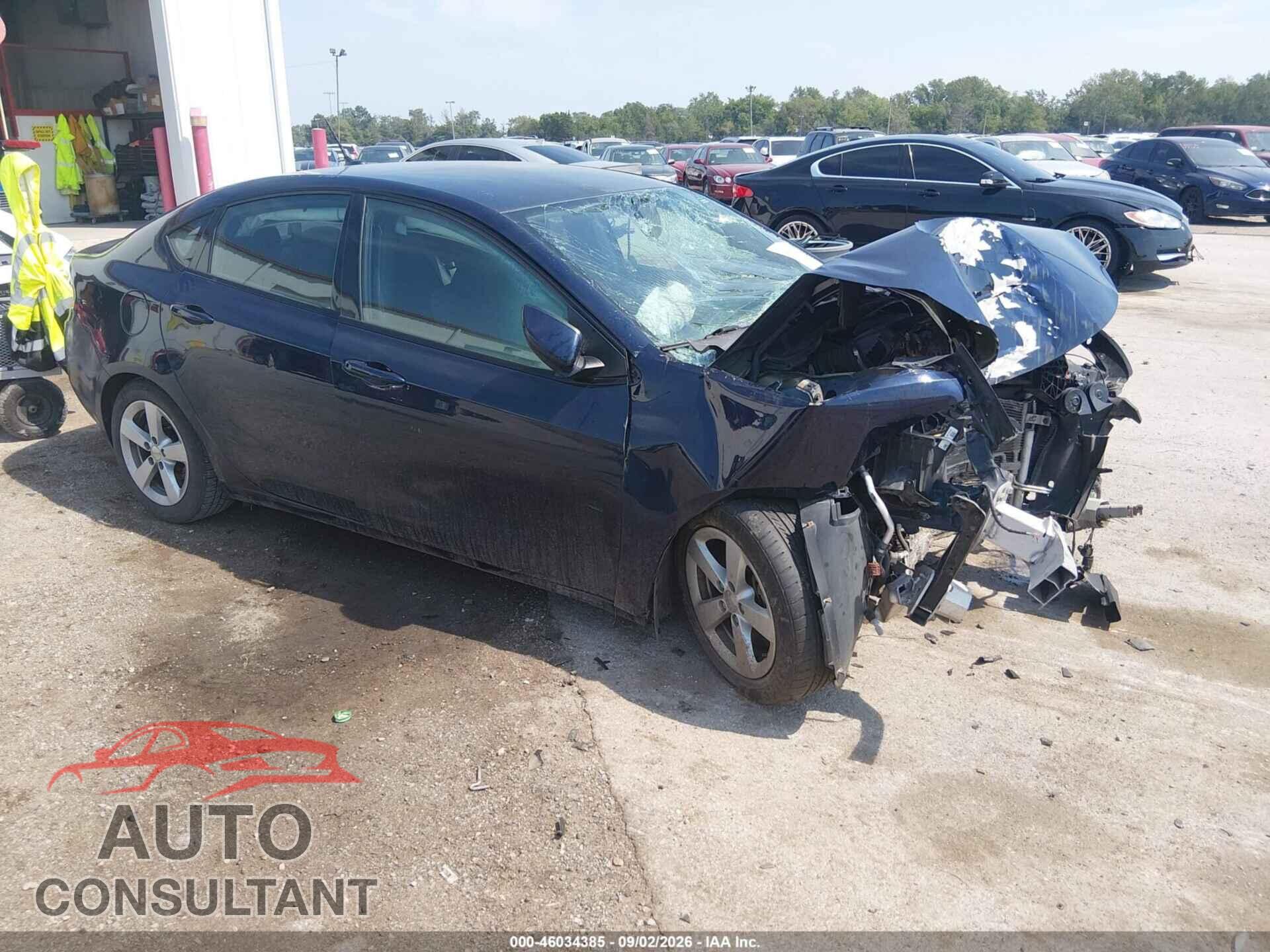 DODGE DART 2015 - 1C3CDFBB2FD315486