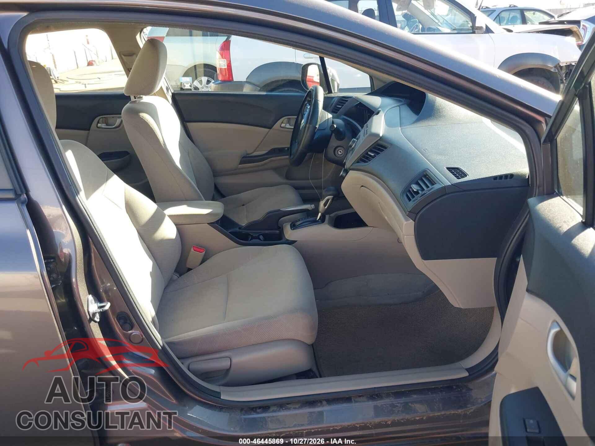 HONDA CIVIC 2012 - 19XFB2F53CE304017
