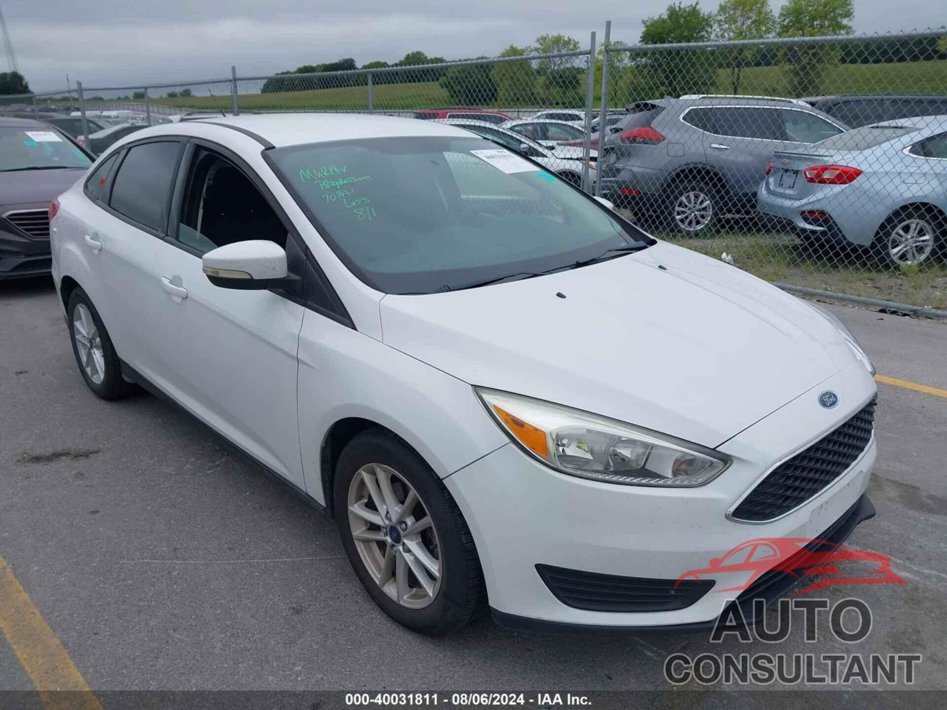 FORD FOCUS 2016 - 1FADP3F25GL318248