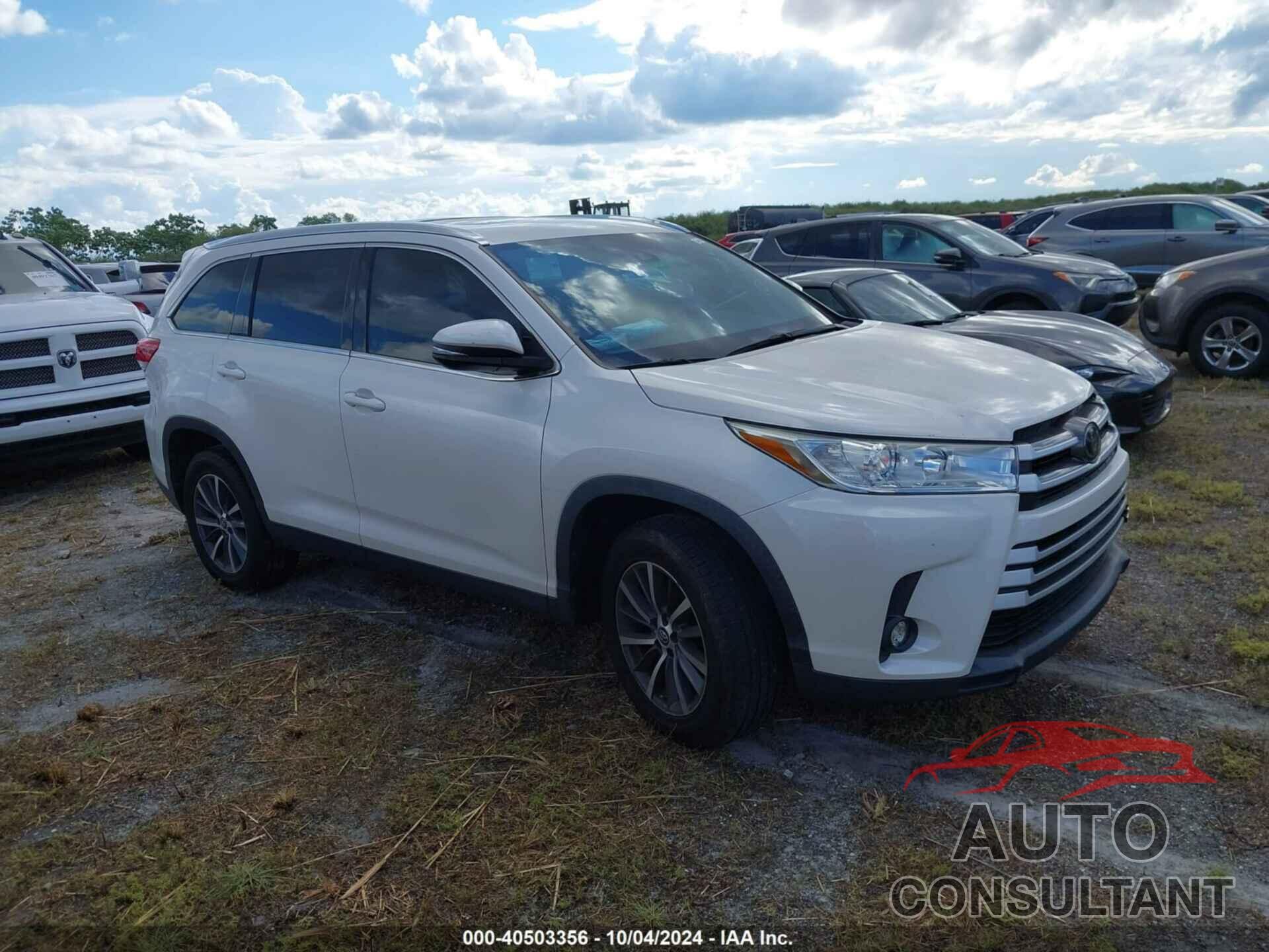 TOYOTA HIGHLANDER 2019 - 5TDKZRFHXKS565694