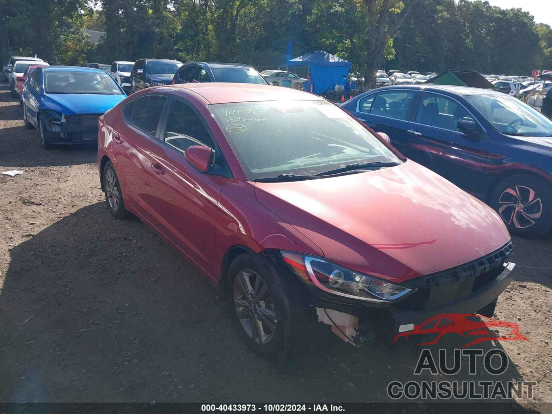 HYUNDAI ELANTRA 2018 - 5NPD84LF1JH251616