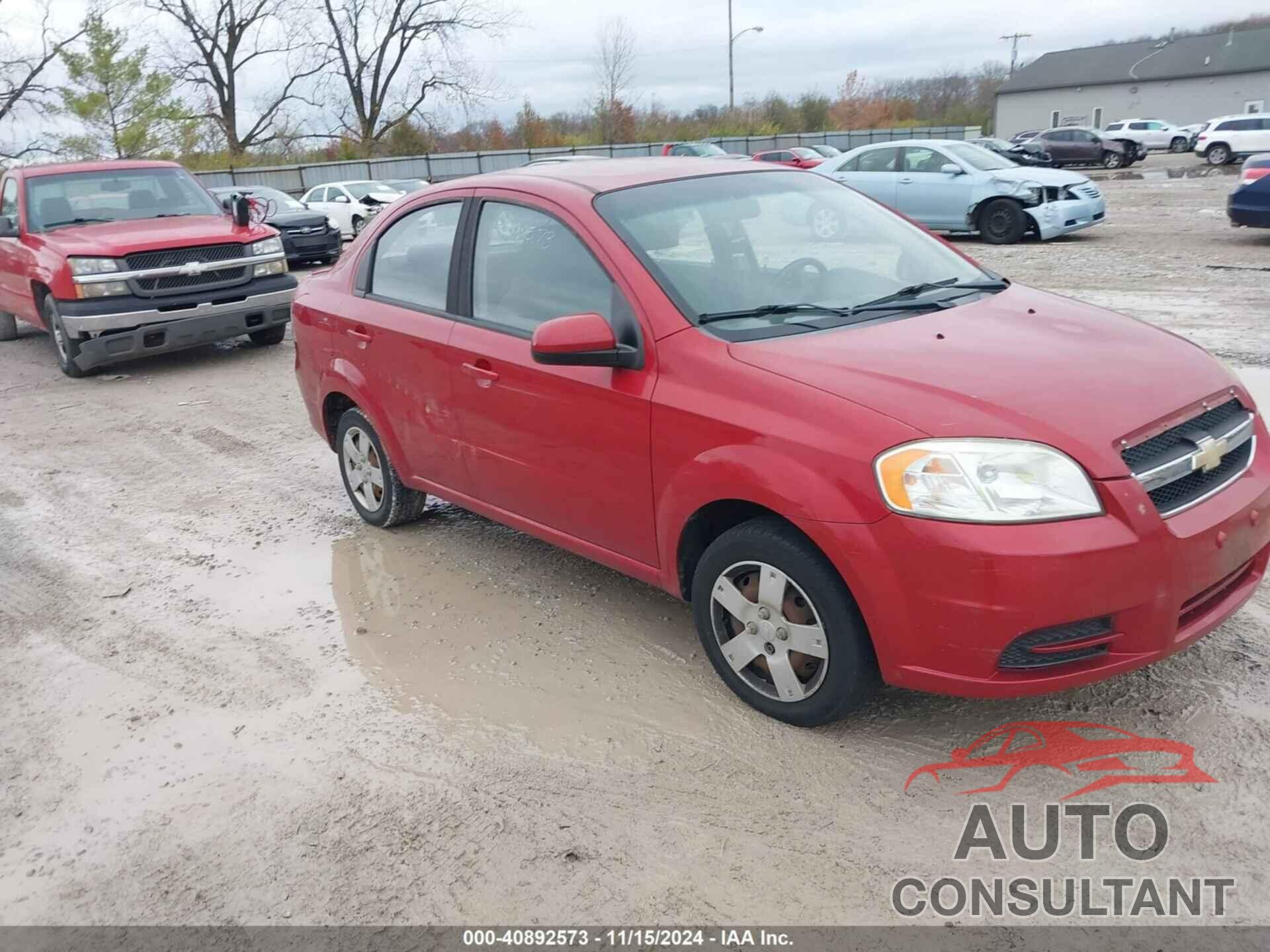 CHEVROLET AVEO 2011 - KL1TD5DE6BB166381