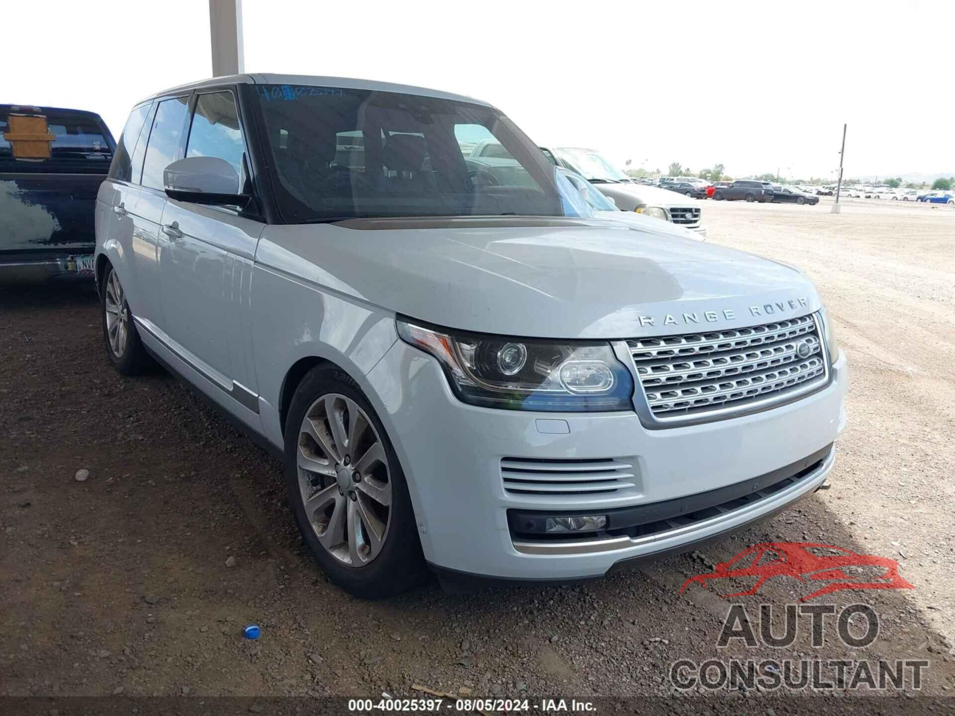 LAND ROVER RANGE ROVER 2017 - SALGS2FV2HA370503