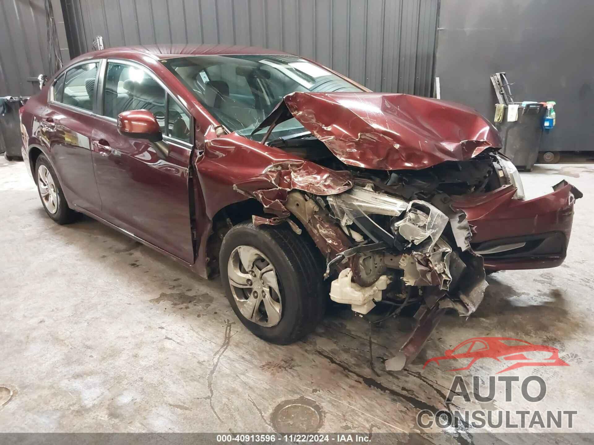 HONDA CIVIC 2013 - 19XFB2F56DE280801