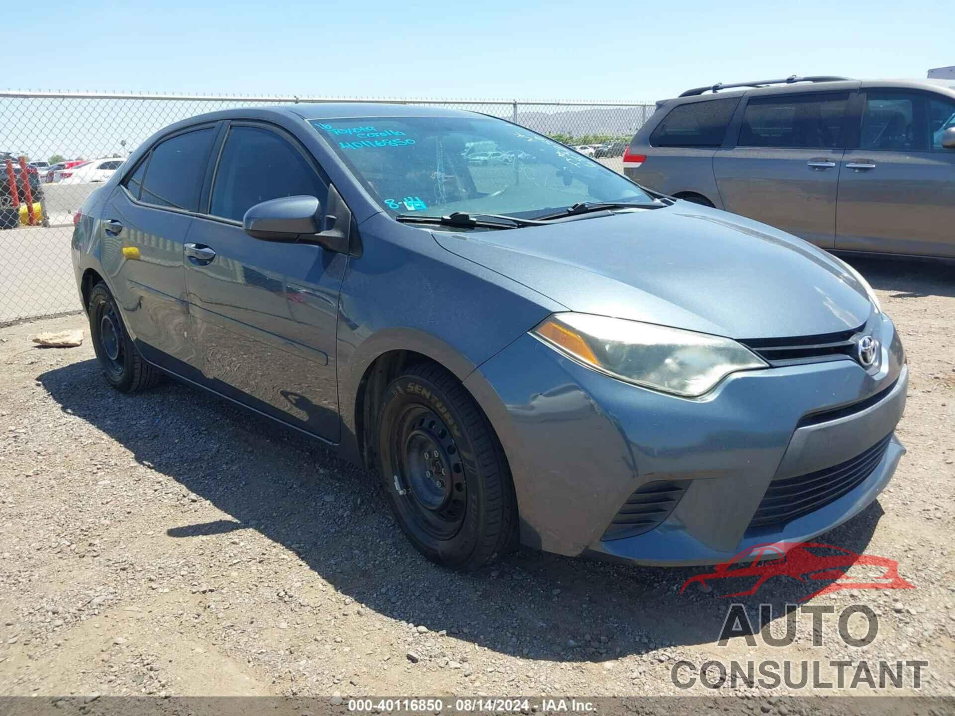 TOYOTA COROLLA 2016 - 2T1BURHE7GC683252