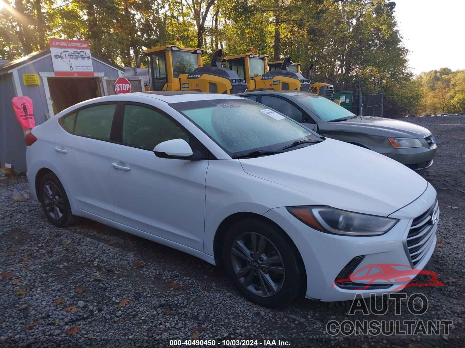 HYUNDAI ELANTRA 2018 - 5NPD84LF2JH281787