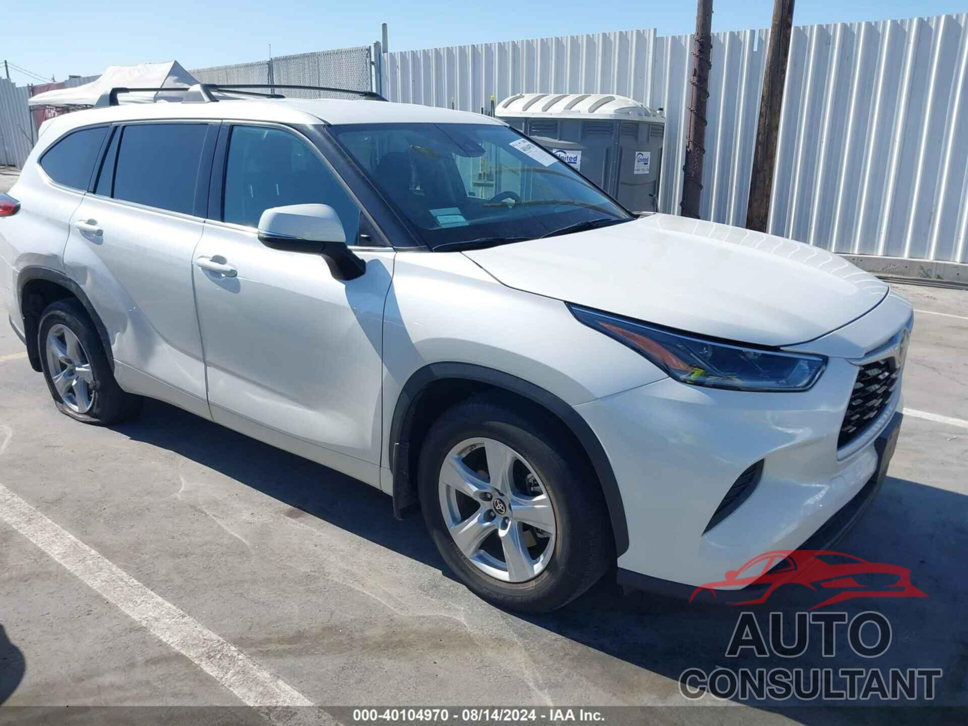 TOYOTA HIGHLANDER 2021 - 5TDCZRBH5MS541879