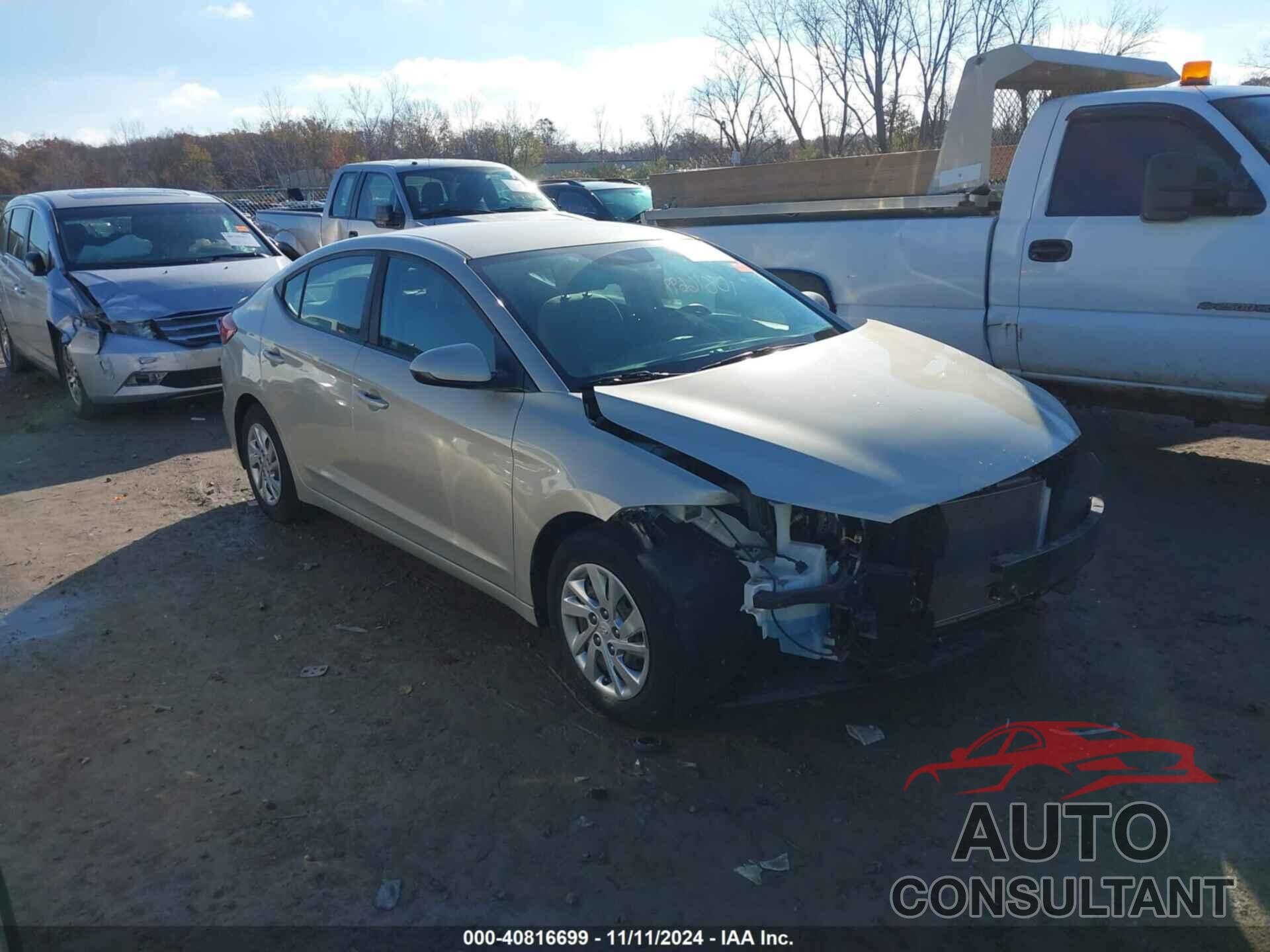 HYUNDAI ELANTRA 2017 - KMHD74LF6HU410242