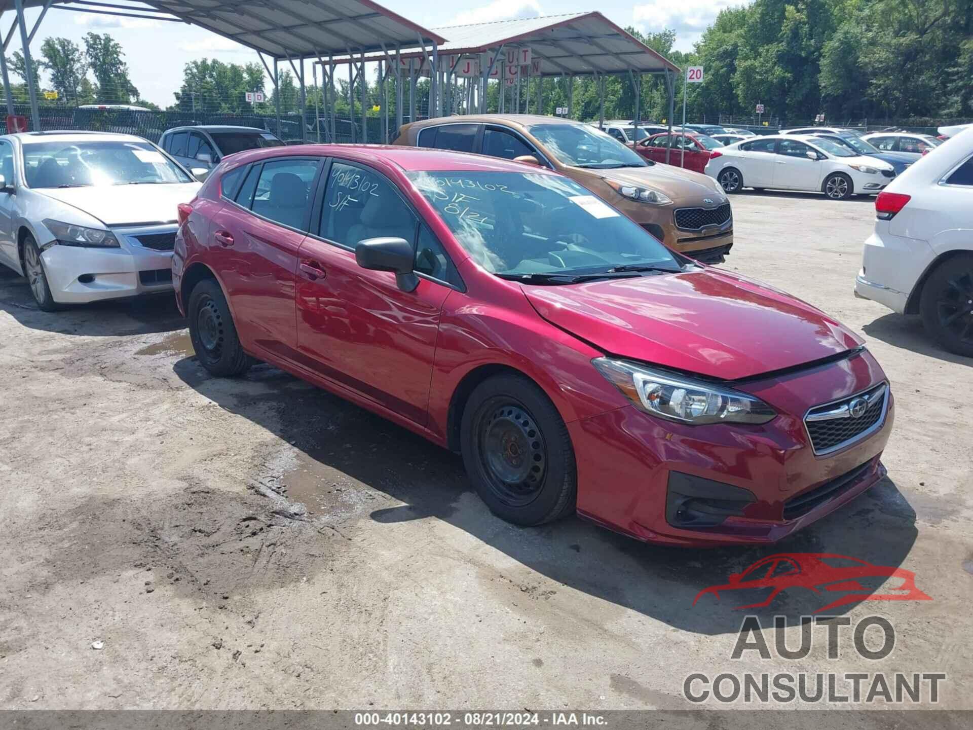 SUBARU IMPREZA 2018 - 4S3GTAA63J3730936