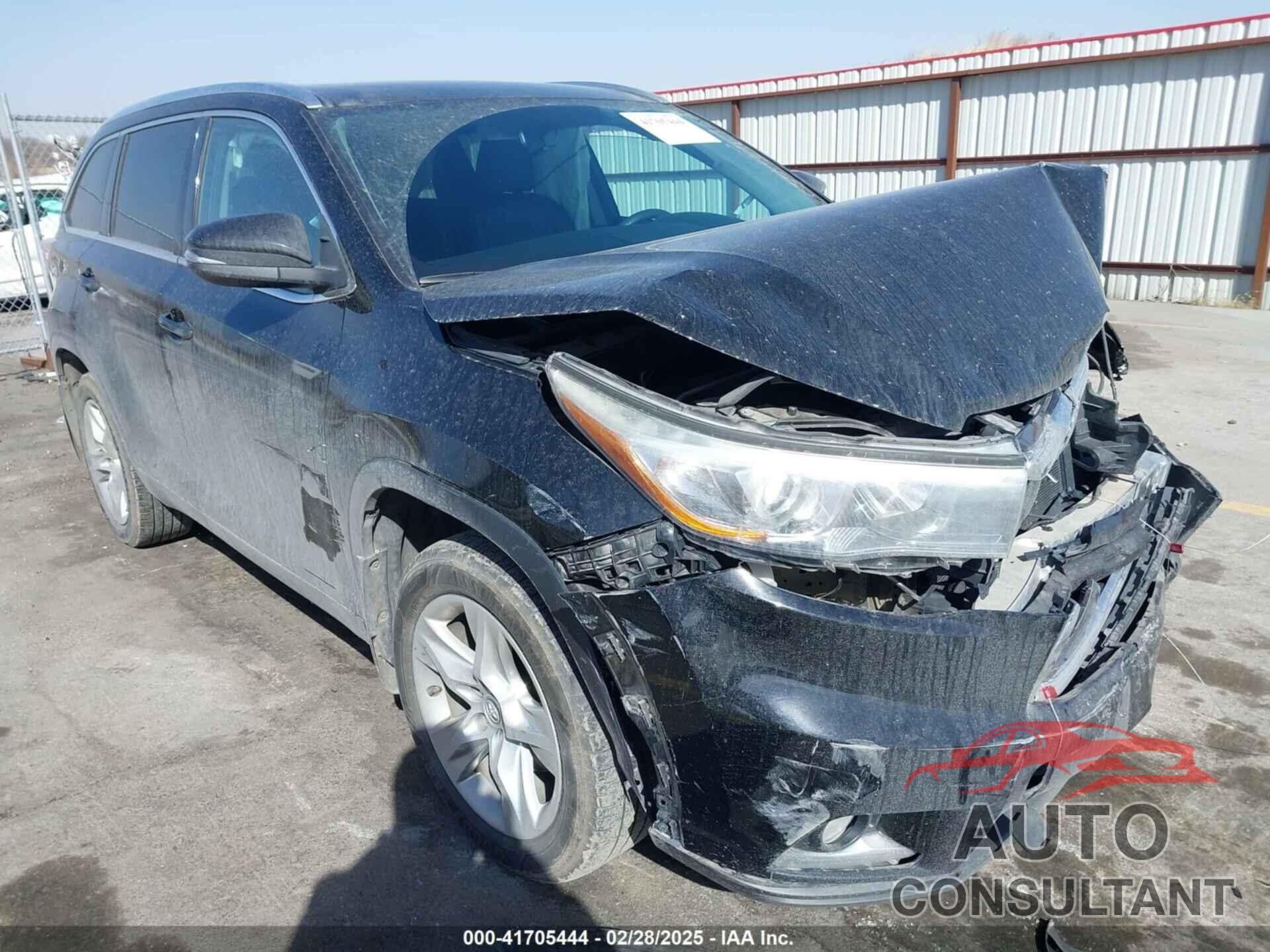 TOYOTA HIGHLANDER 2016 - 5TDDKRFH2GS279181