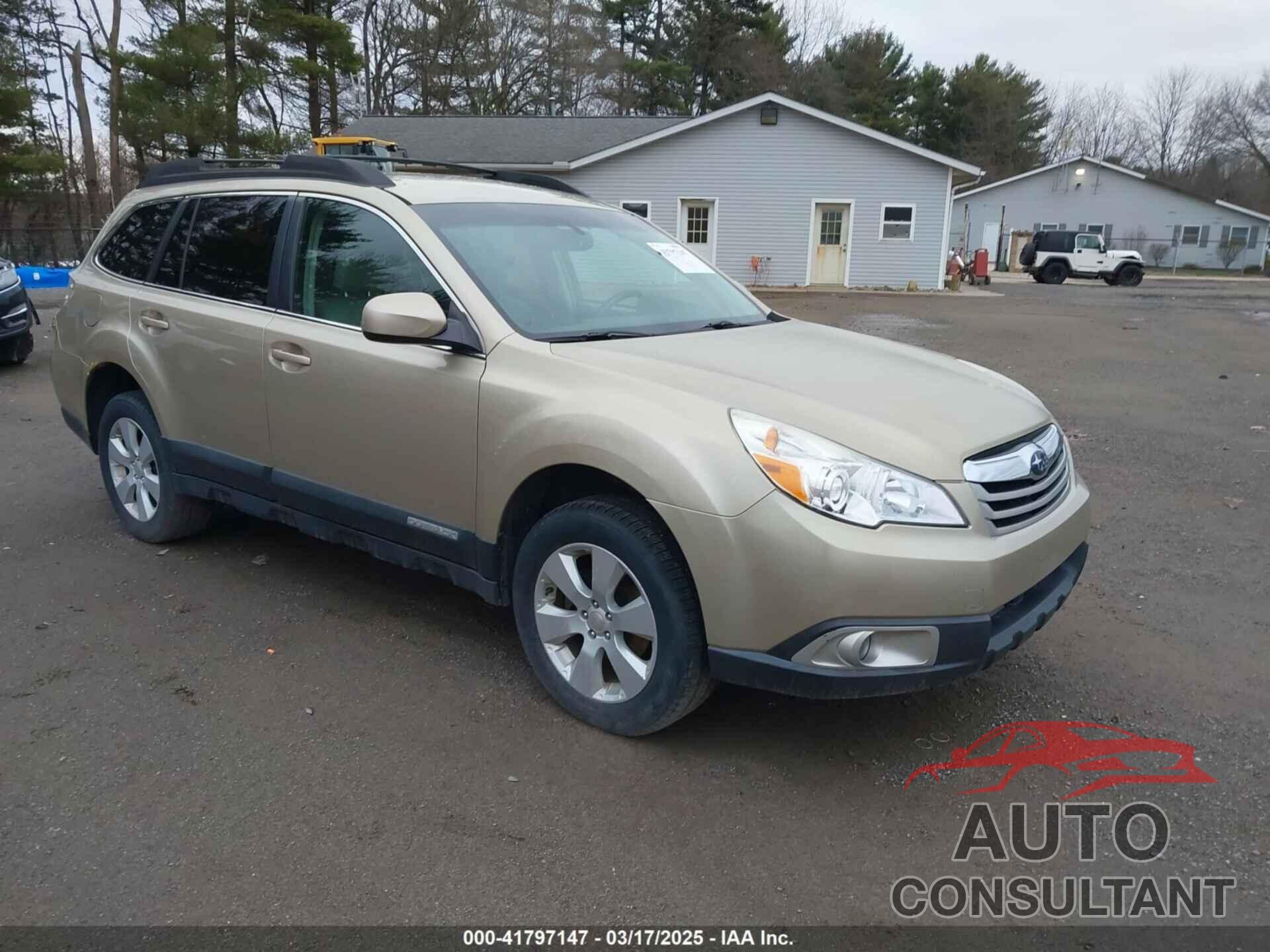 SUBARU OUTBACK 2010 - 4S4BRCCC2A3358847