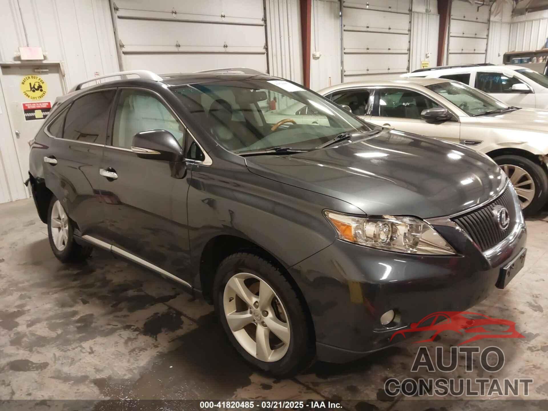 LEXUS RX 350 2011 - 2T2BK1BA9BC086167