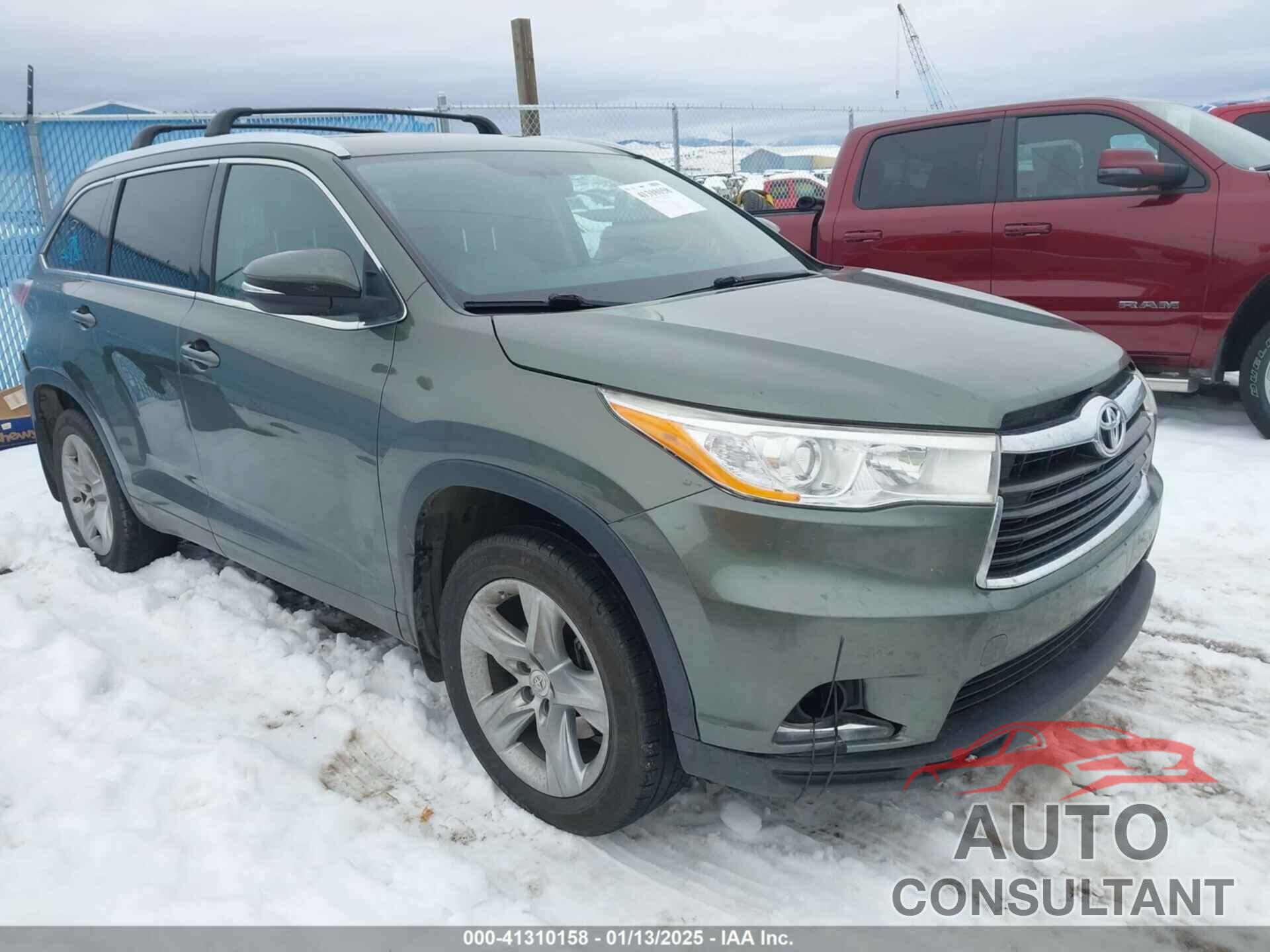 TOYOTA HIGHLANDER 2015 - 5TDDKRFHXFS191462