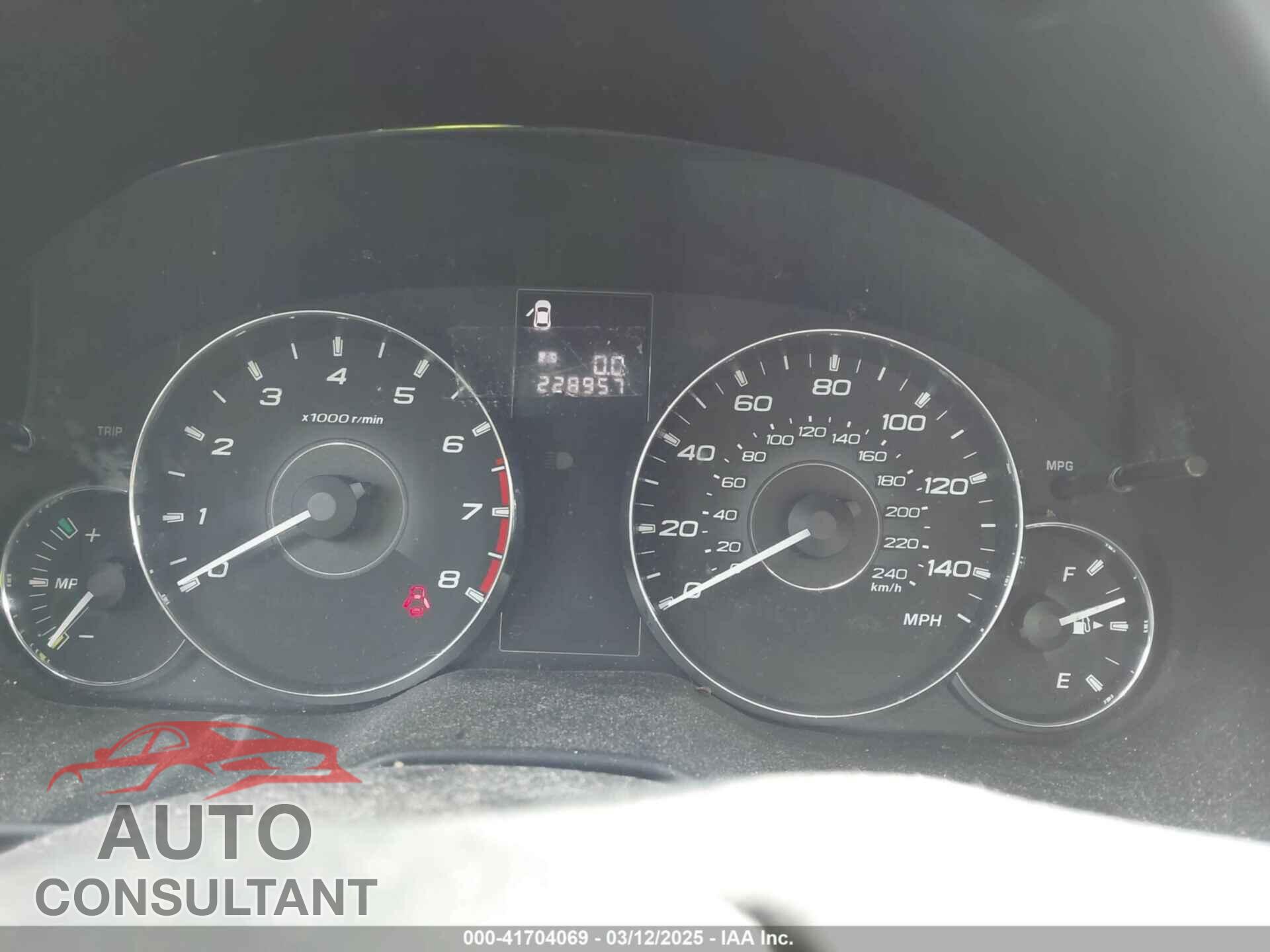SUBARU OUTBACK 2011 - 4S4BRBCC0B3428356