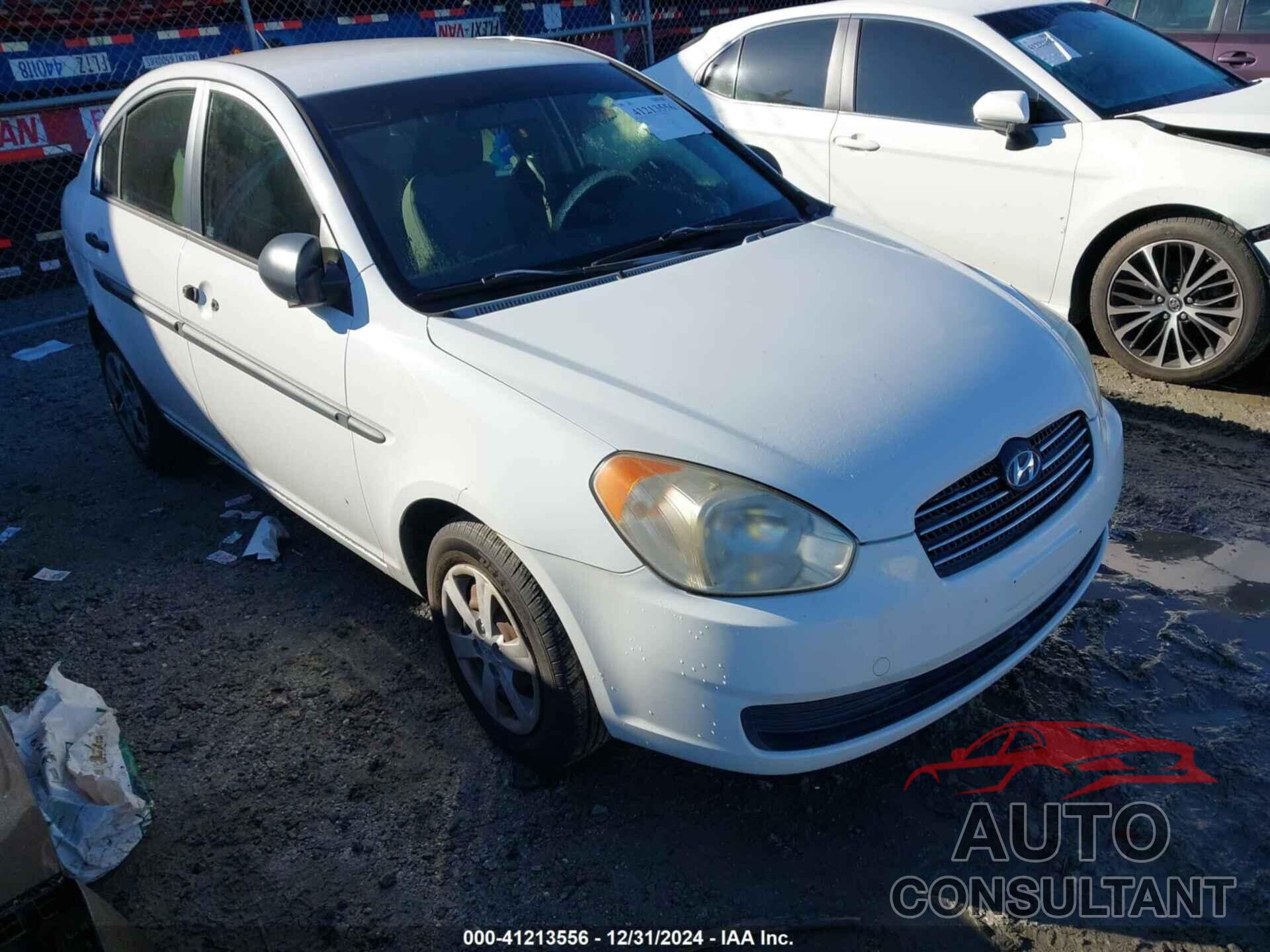 HYUNDAI ACCENT 2009 - KMHCM46C59U288187