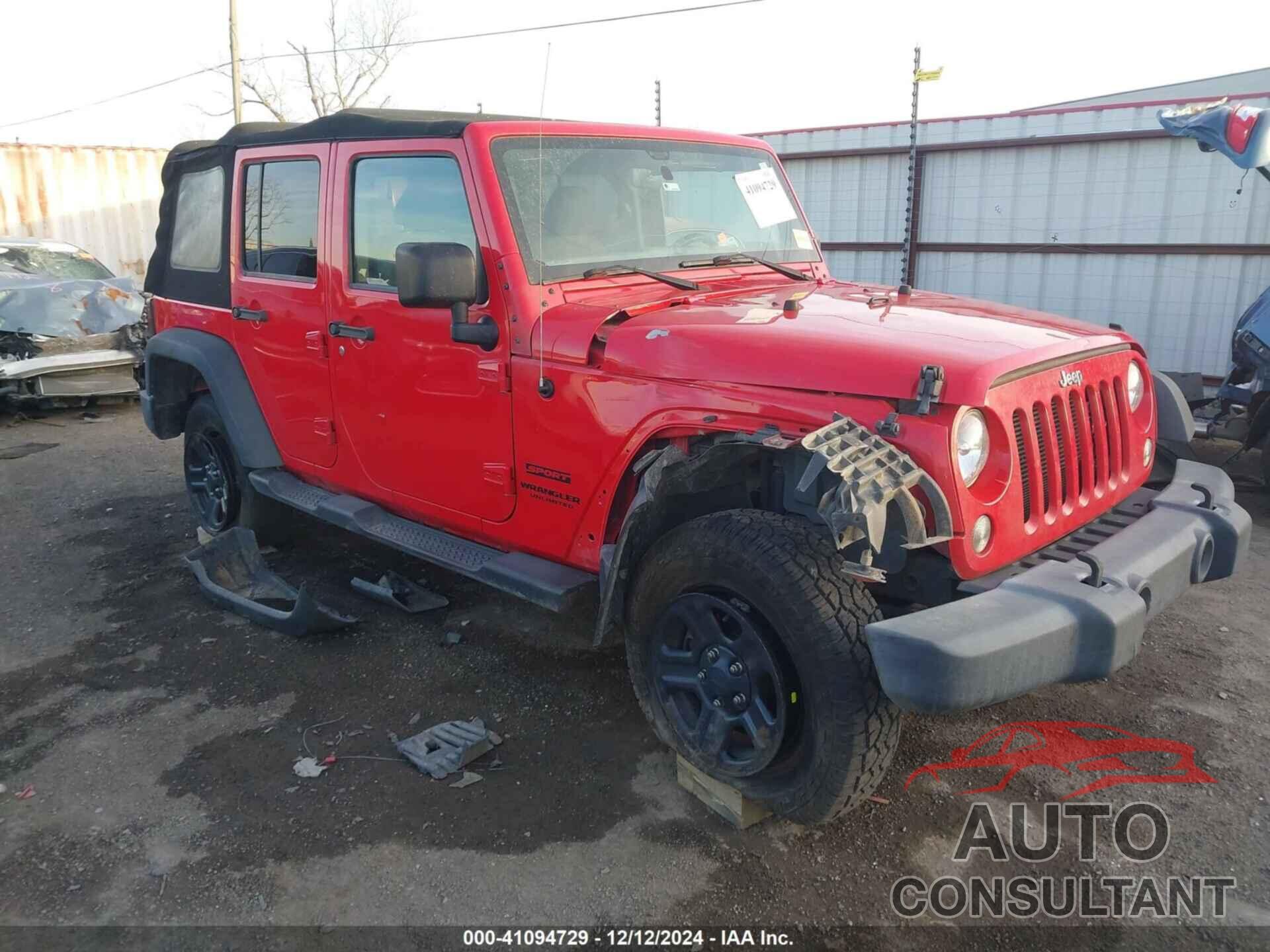 JEEP WRANGLER UNLIMITED 2016 - 1C4BJWDG6GL148520