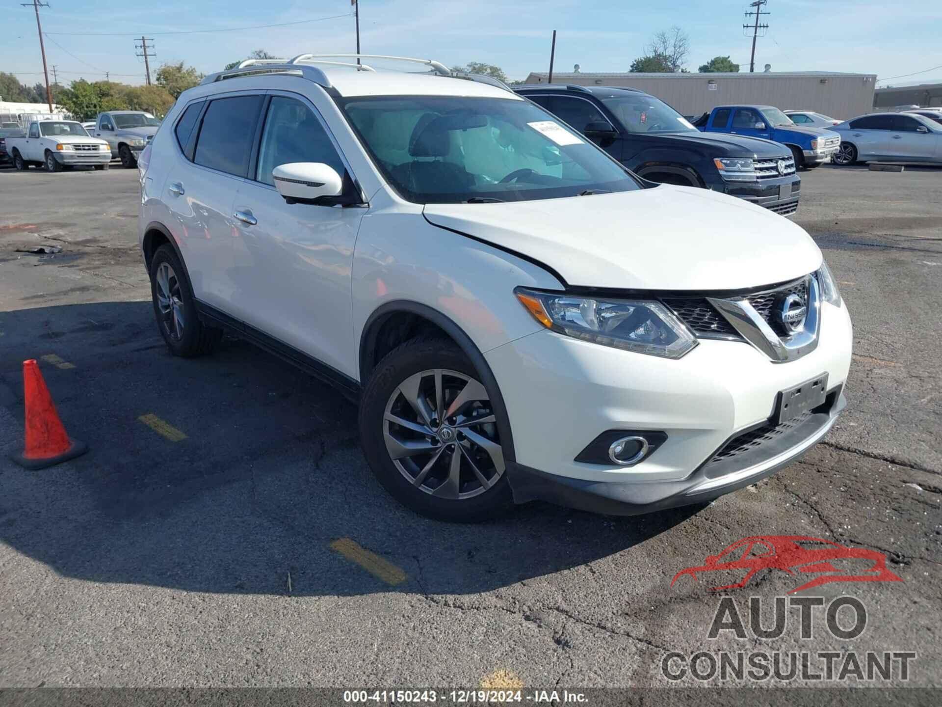 NISSAN ROGUE 2016 - KNMAT2MT5GP702716