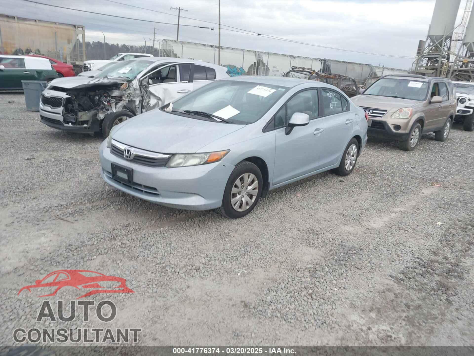 HONDA CIVIC 2012 - 19XFB2F58CE031284