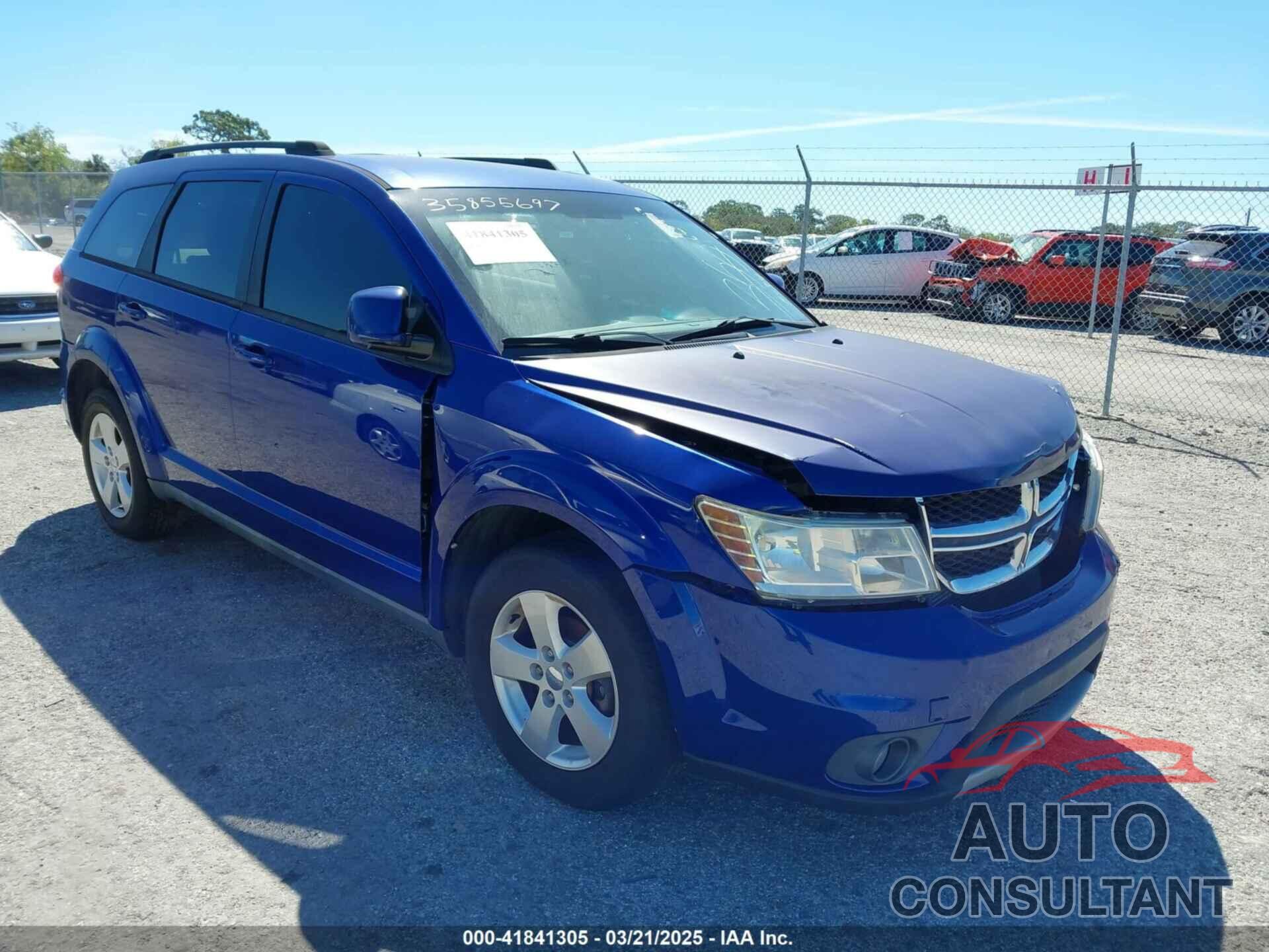 DODGE JOURNEY 2012 - 3C4PDCBGXCT296893