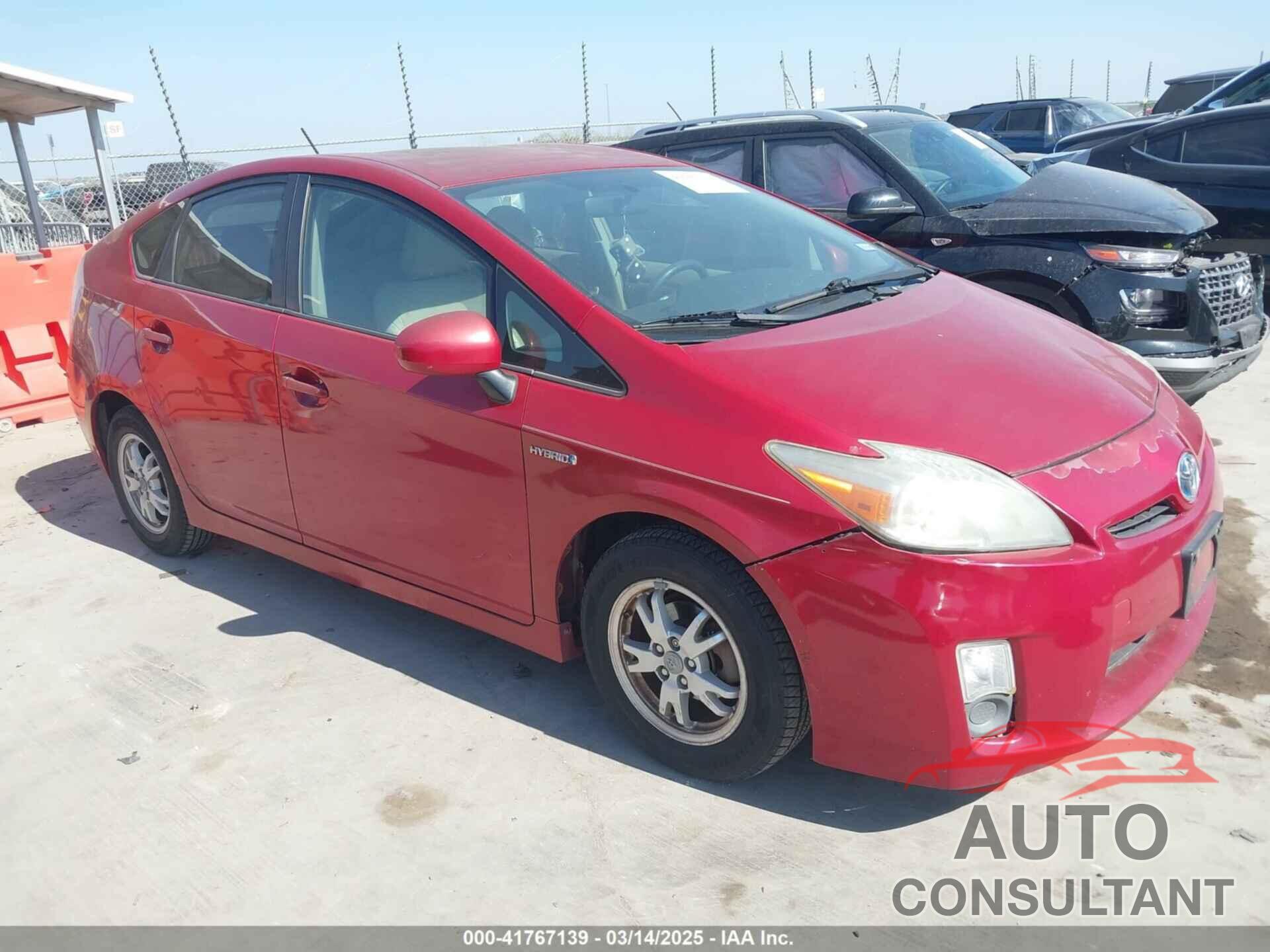 TOYOTA PRIUS 2010 - JTDKN3DU2A0075518