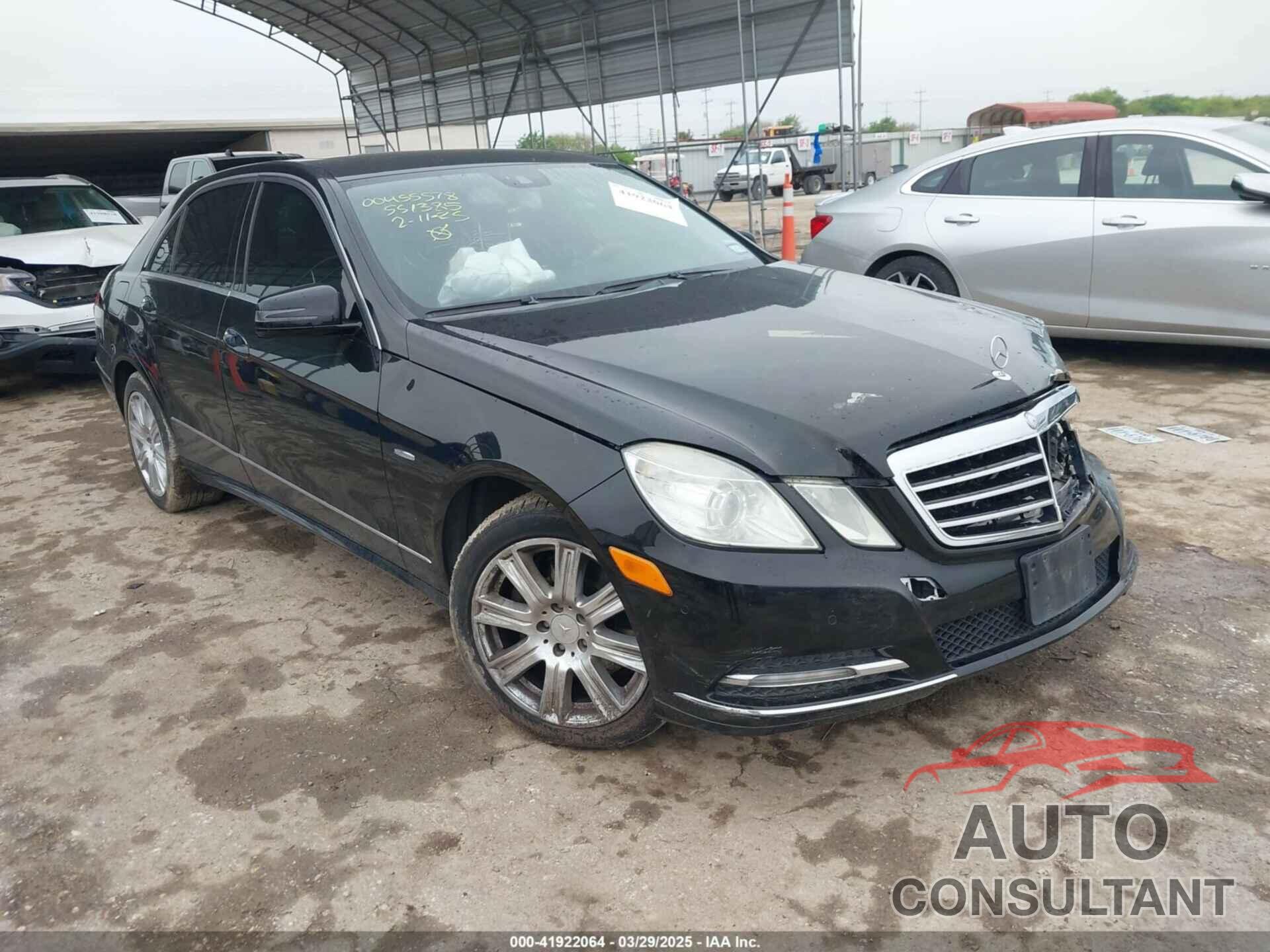 MERCEDES-BENZ E 2012 - WDDHF5KB2CA551385