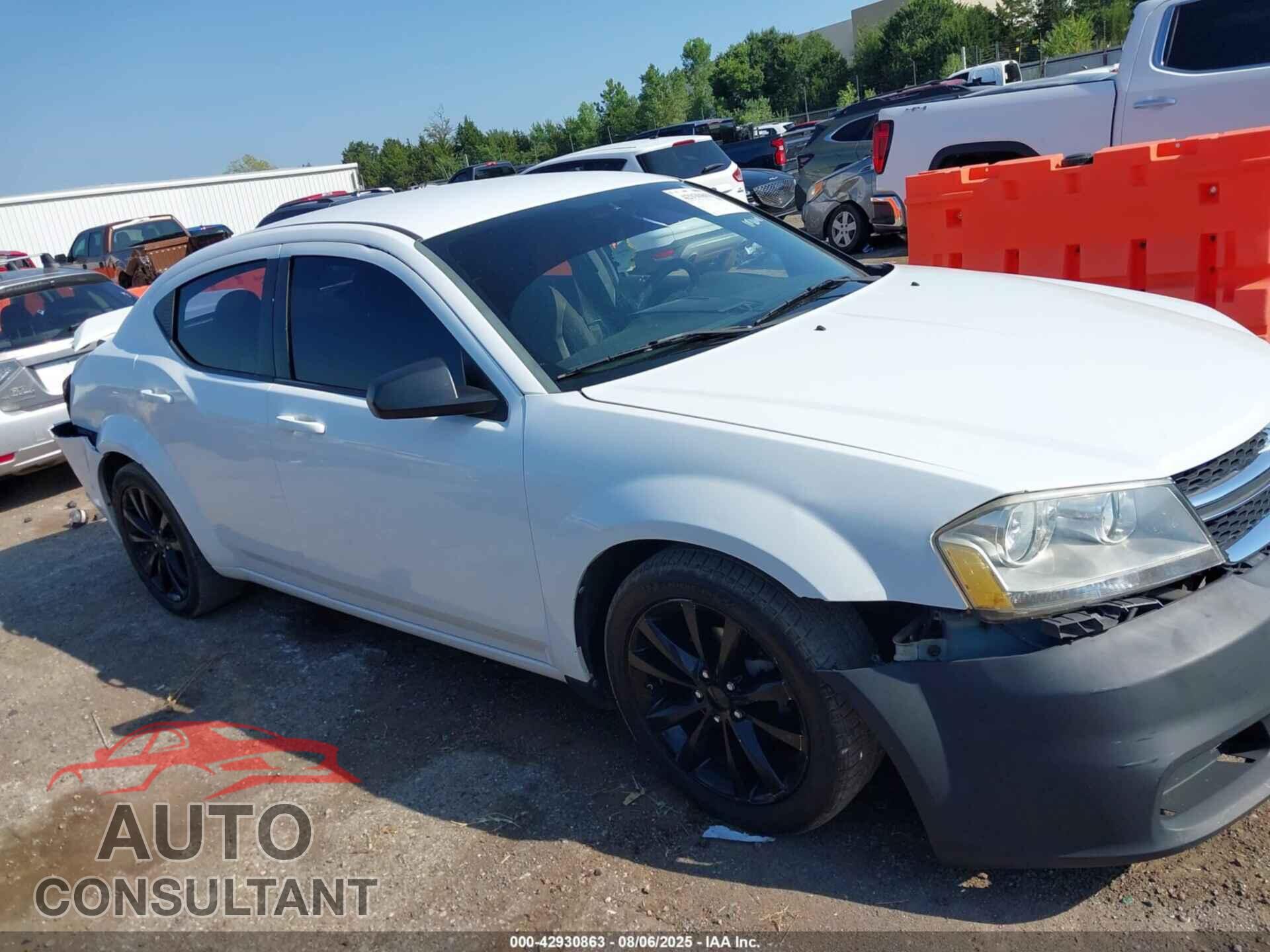 DODGE AVENGER 2013 - 1C3CDZAG4DN750659