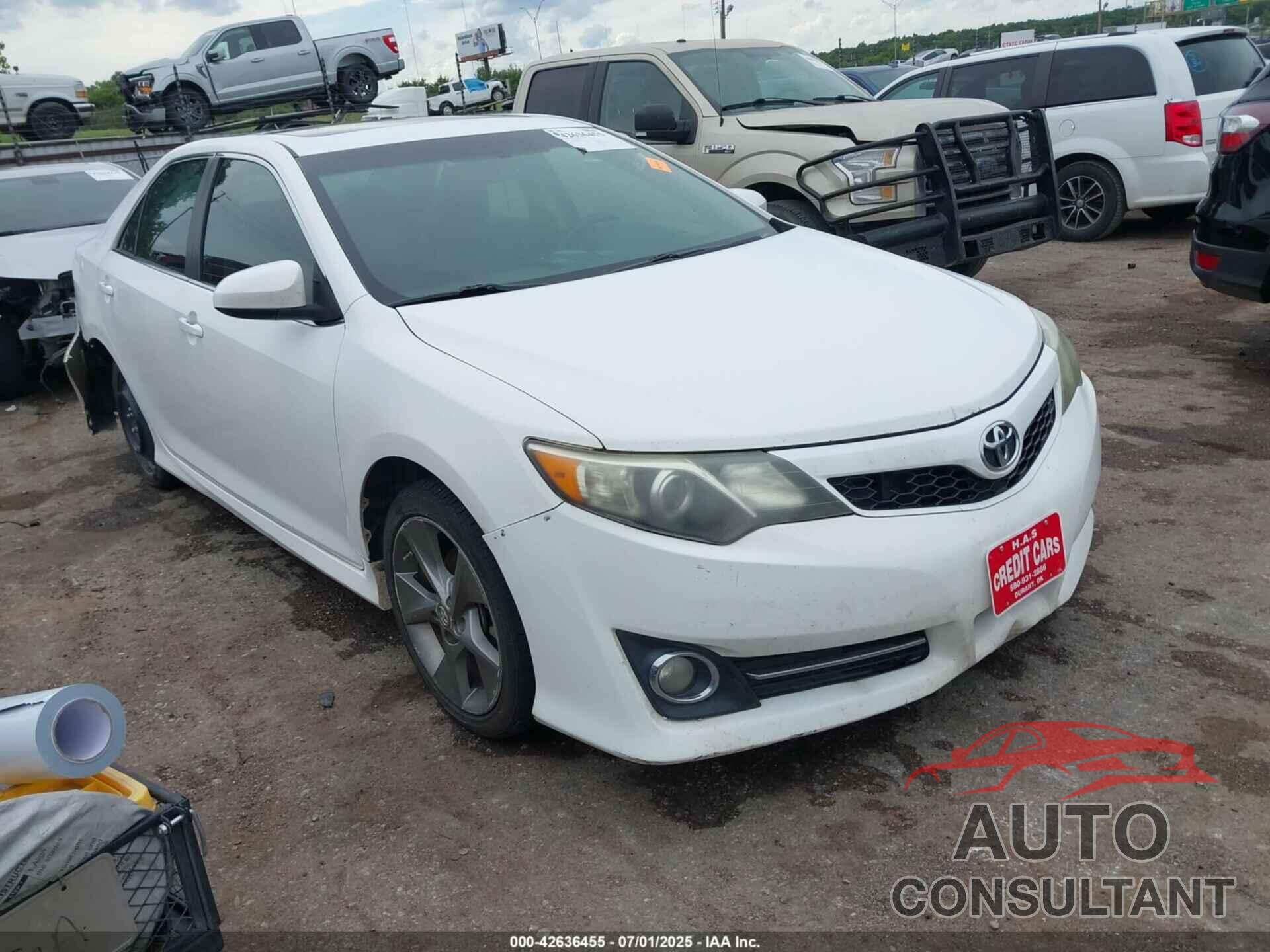 TOYOTA CAMRY 2012 - 4T1BK1FK1CU509637
