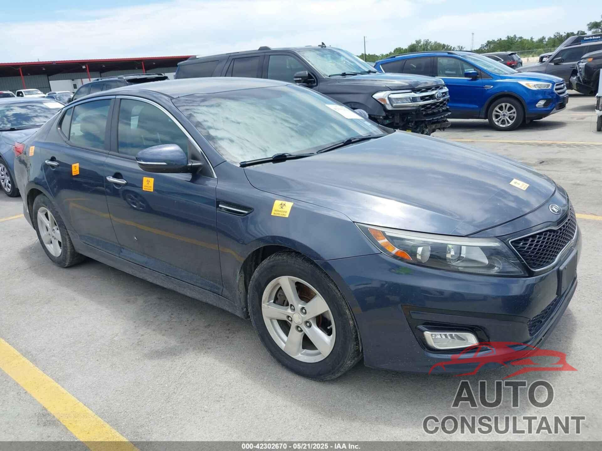 KIA OPTIMA 2015 - KNAGM4A77F5612145