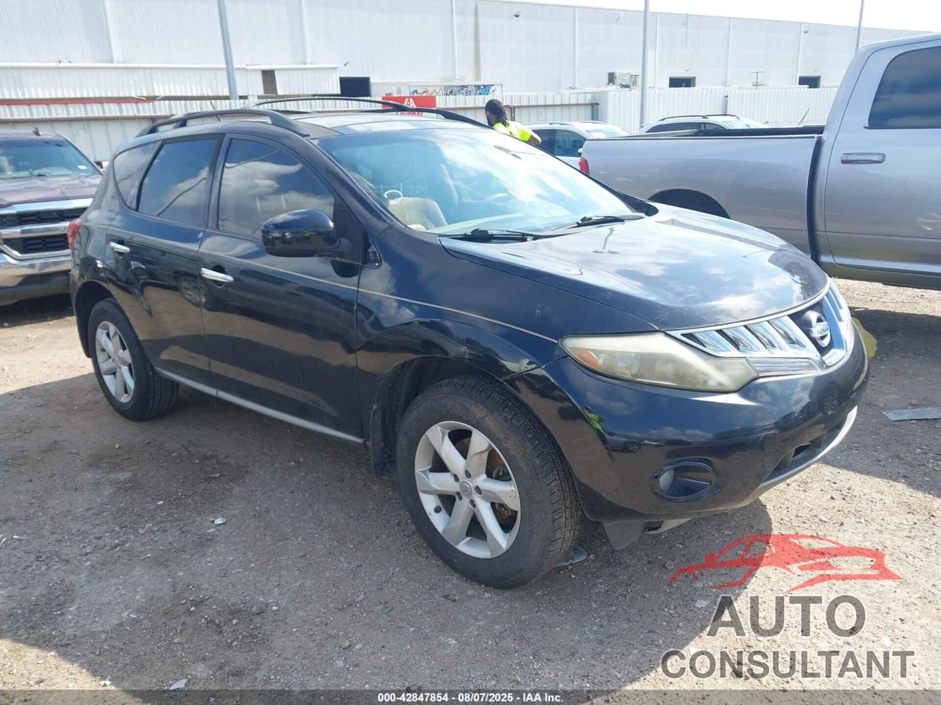 NISSAN MURANO 2010 - JN8AZ1MU9AW009893