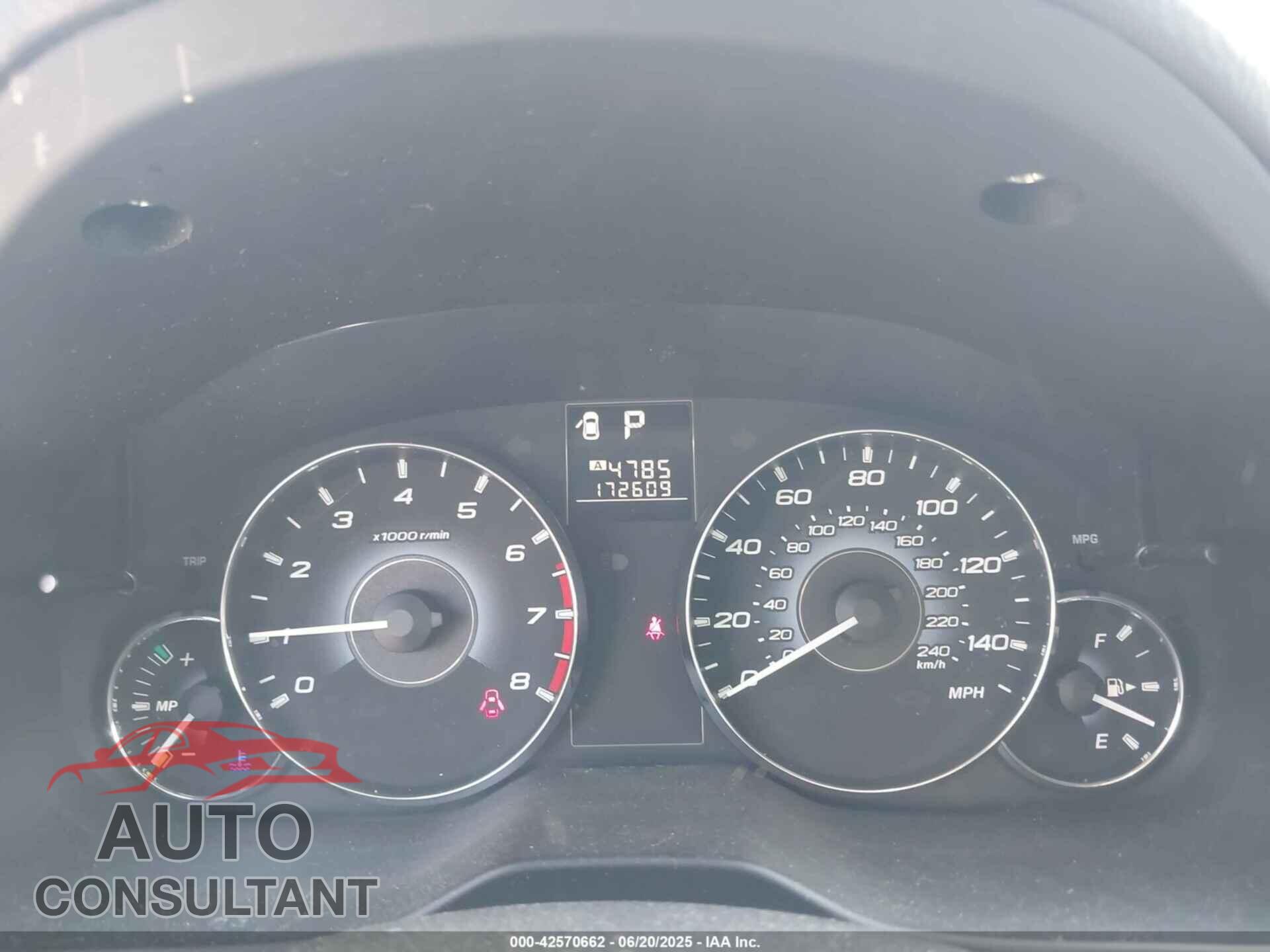 SUBARU OUTBACK 2010 - 4S4BRBGC7A3379357