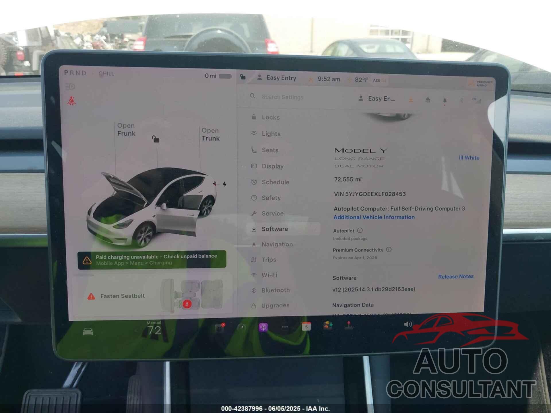 TESLA MODEL Y 2020 - 5YJYGDEEXLF028453