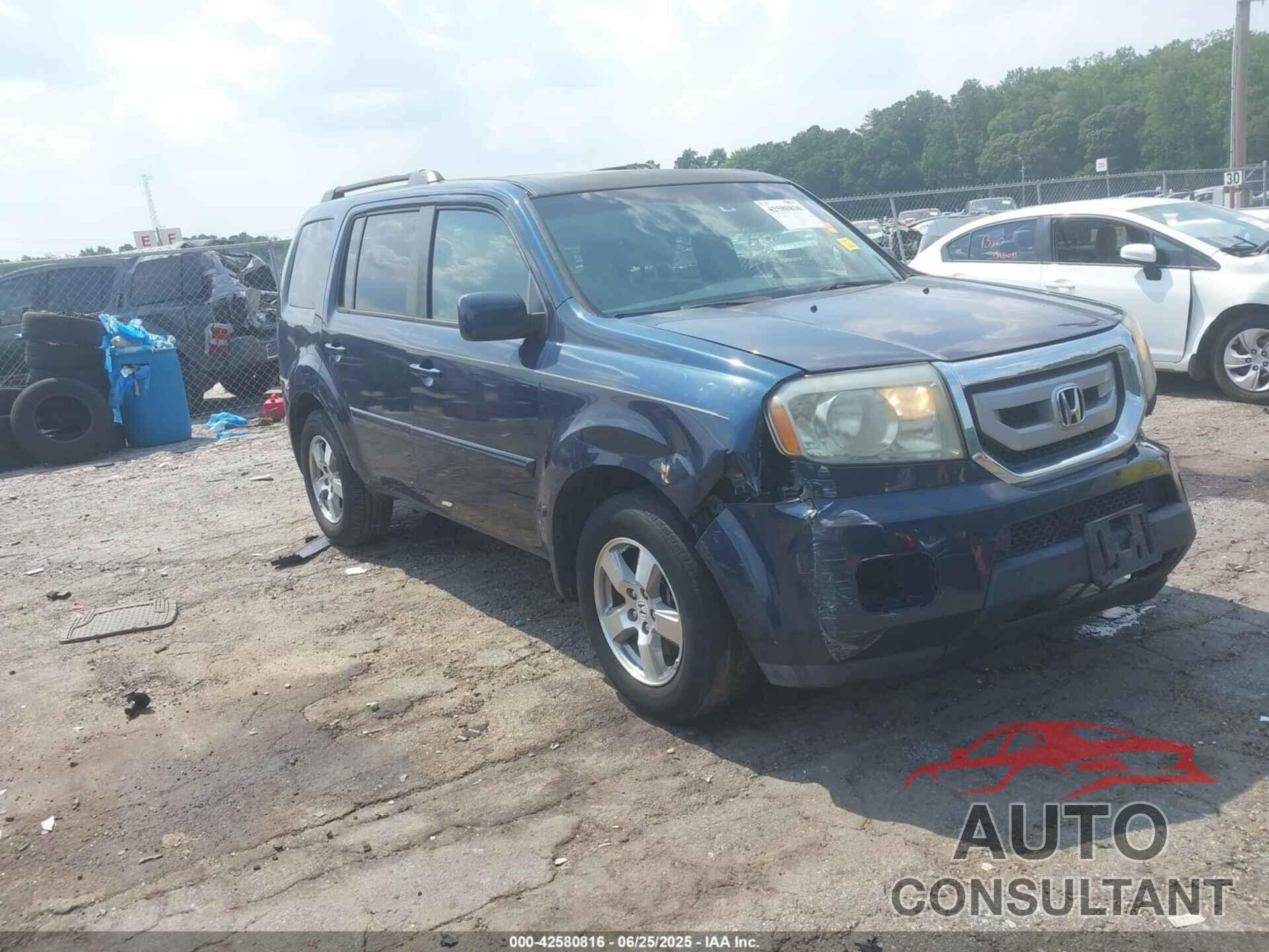 HONDA PILOT 2010 - 5FNYF3H51AB011398