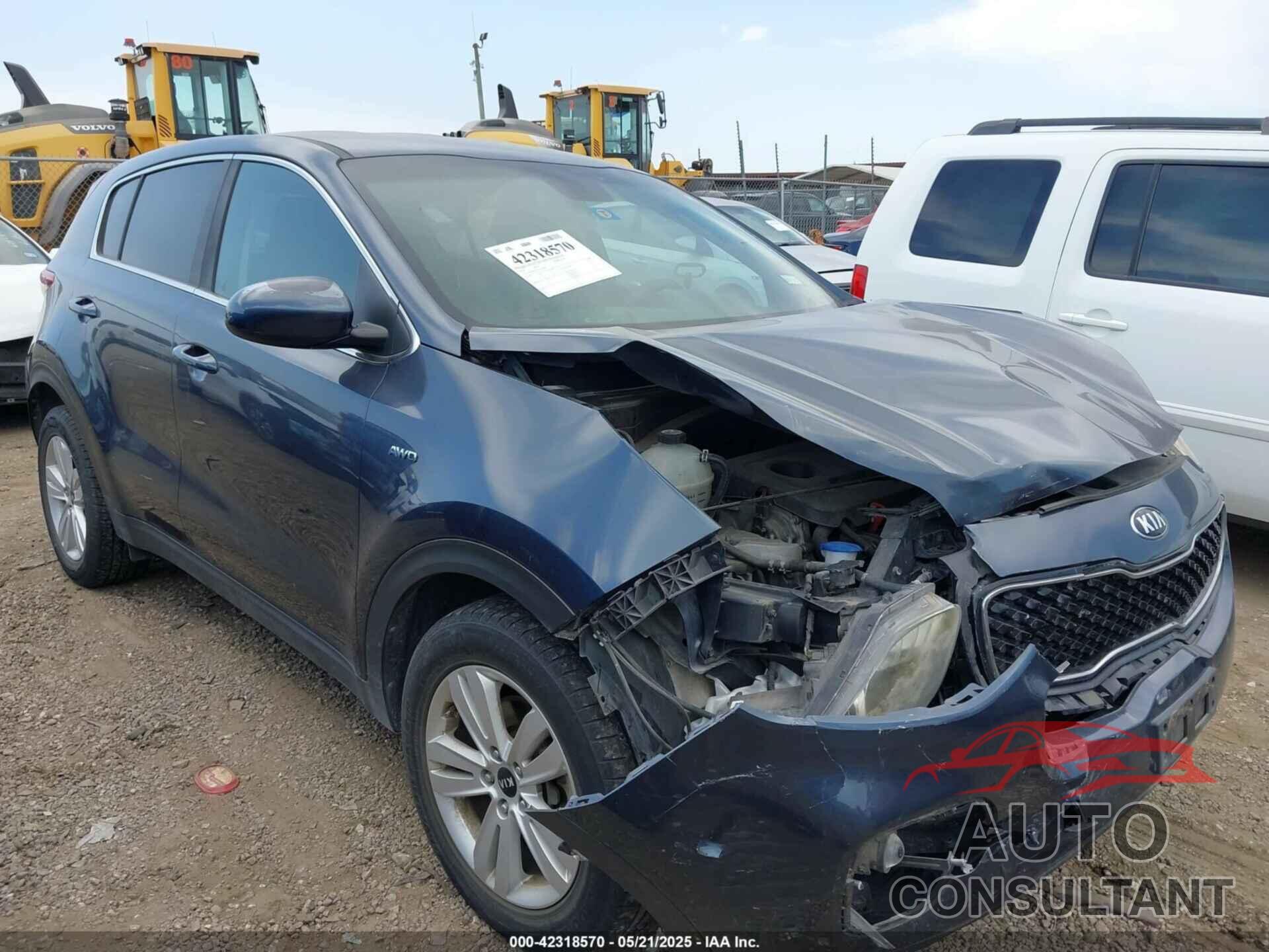 KIA SPORTAGE 2018 - KNDPMCAC7J7341868