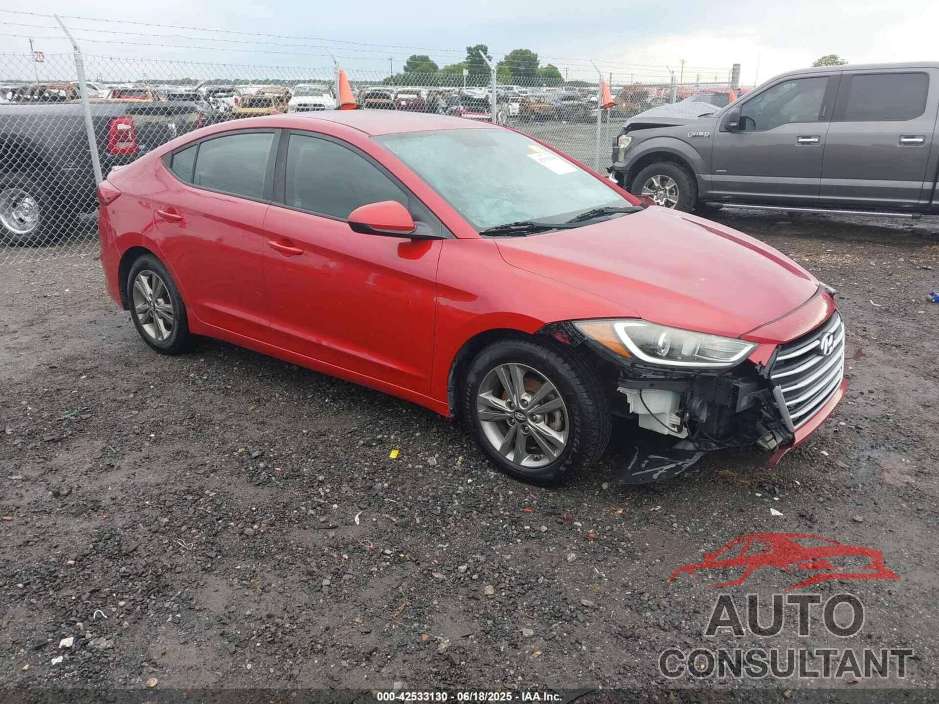 HYUNDAI ELANTRA 2018 - 5NPD84LF2JH227471