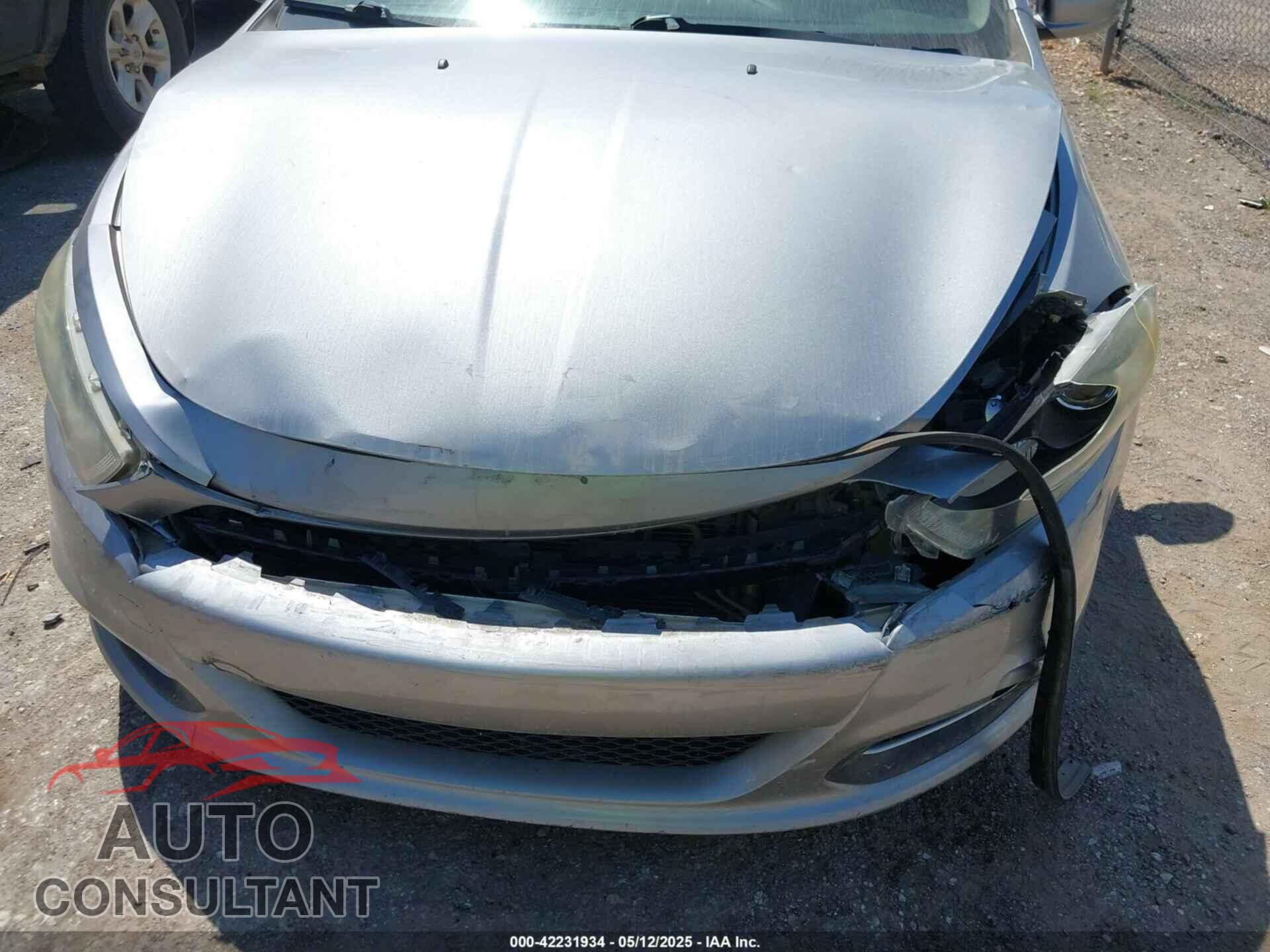 DODGE DART 2015 - 1C3CDFBB3FD212285