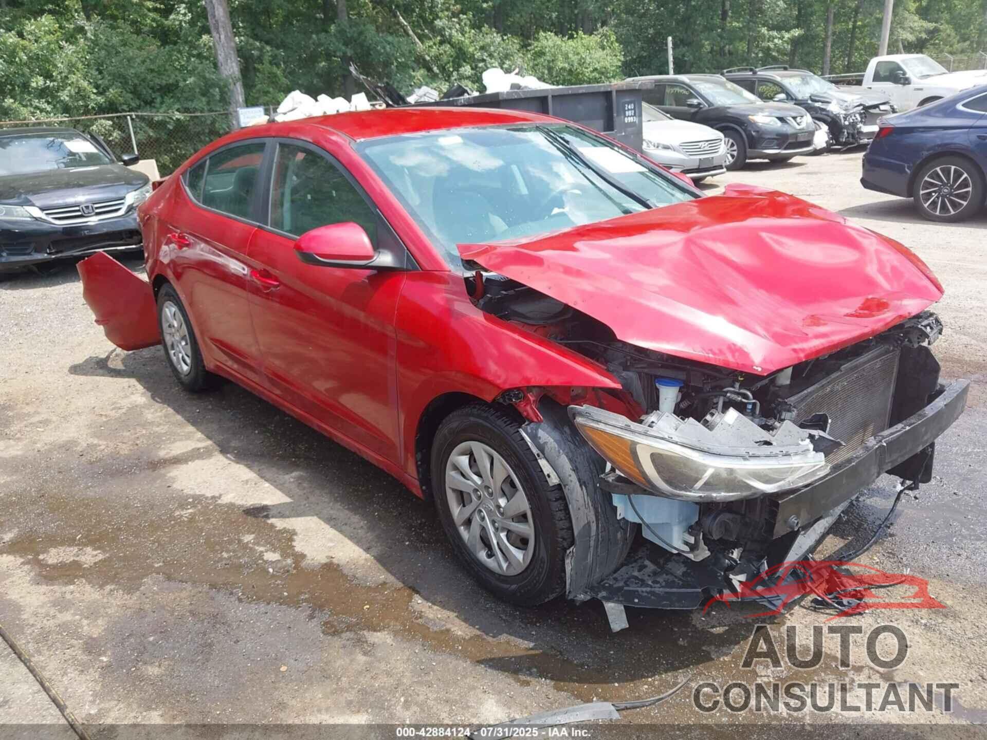 HYUNDAI ELANTRA 2017 - KMHD74LF1HU422332
