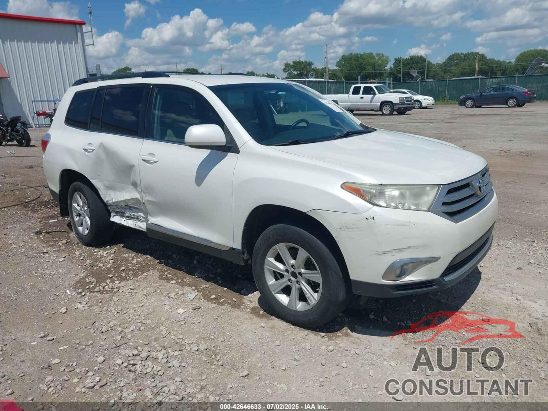 TOYOTA HIGHLANDER 2013 - 5TDZK3EH4DS097997