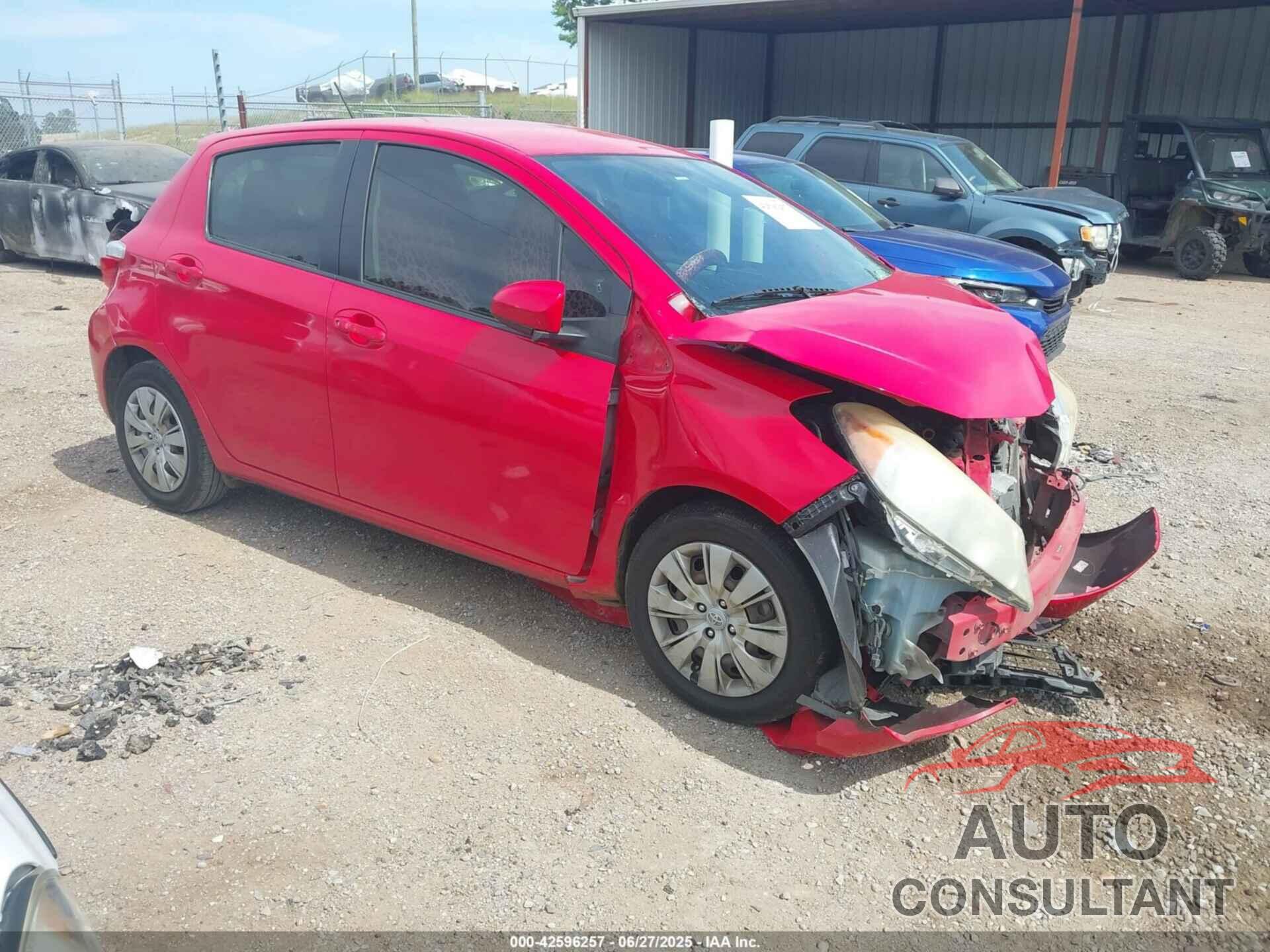 TOYOTA YARIS 2013 - JTDKTUD37DD543498
