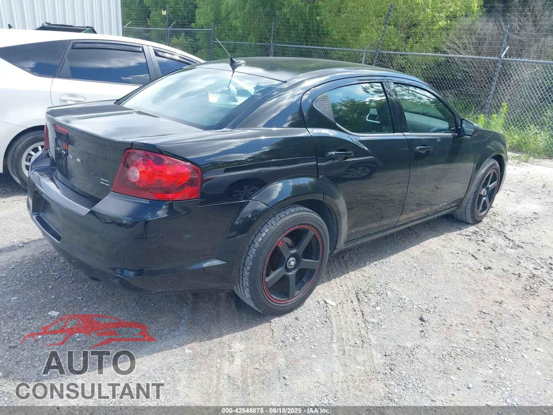 DODGE AVENGER 2013 - 1C3CDZAB5DN587122