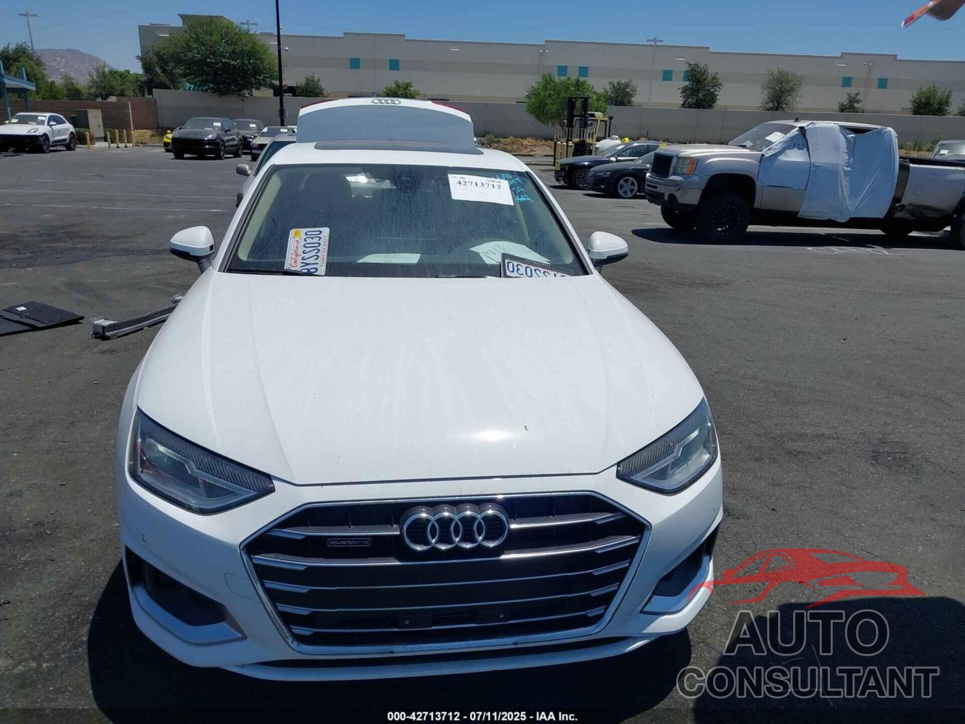 AUDI A4 2022 - WAUABAF44NN000833