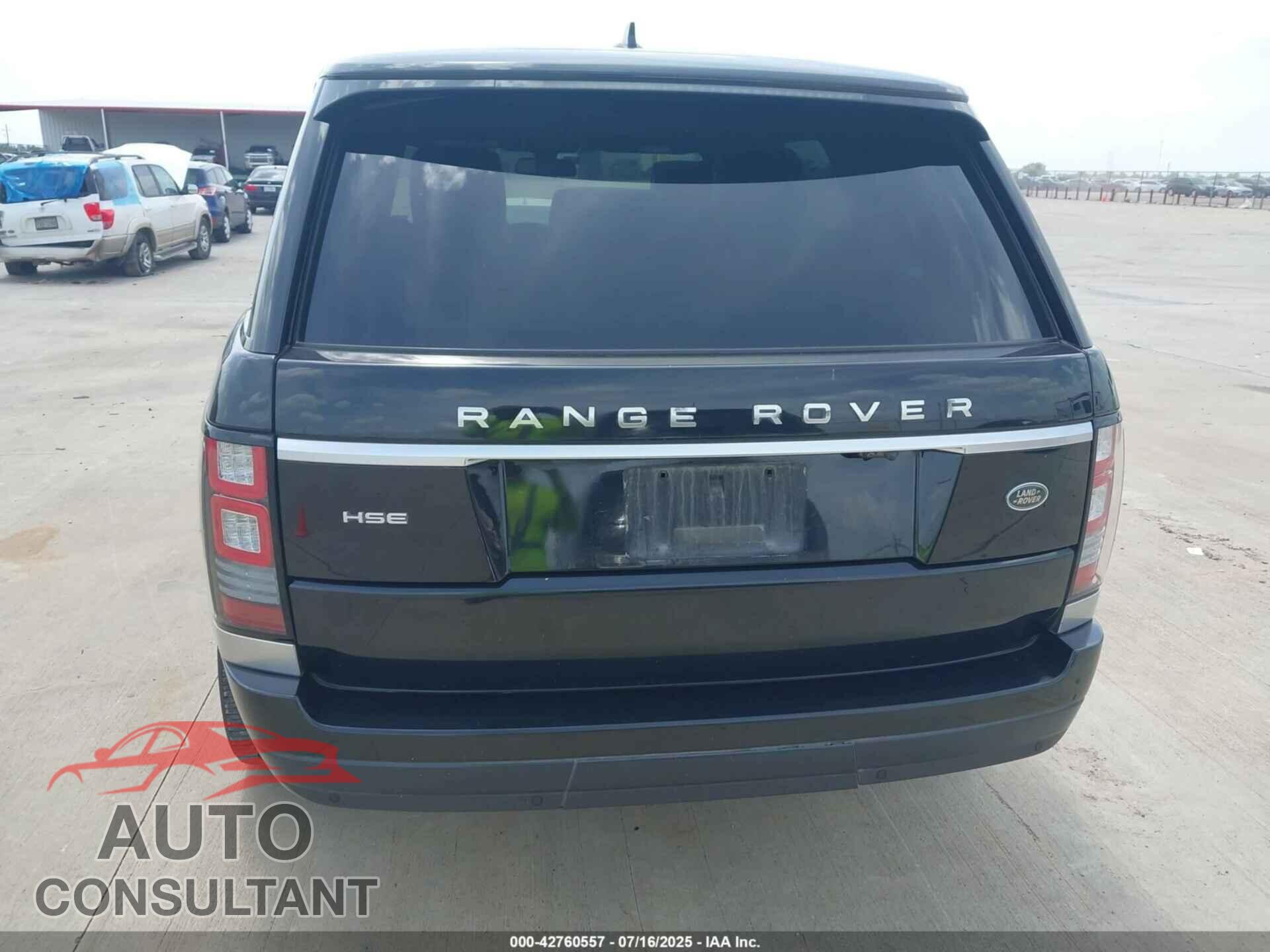 LAND ROVER RANGE ROVER 2016 - SALGS2VF0GA257545