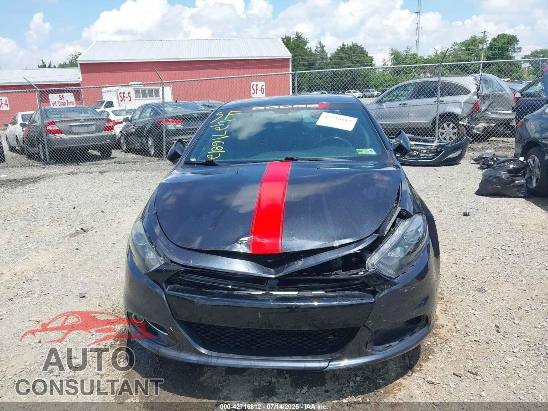 DODGE DART 2014 - 1C3CDFBB7ED902734