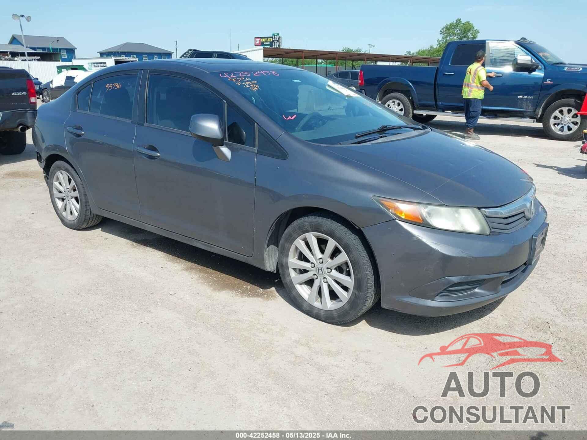 HONDA CIVIC 2012 - 2HGFB2F8XCH588309