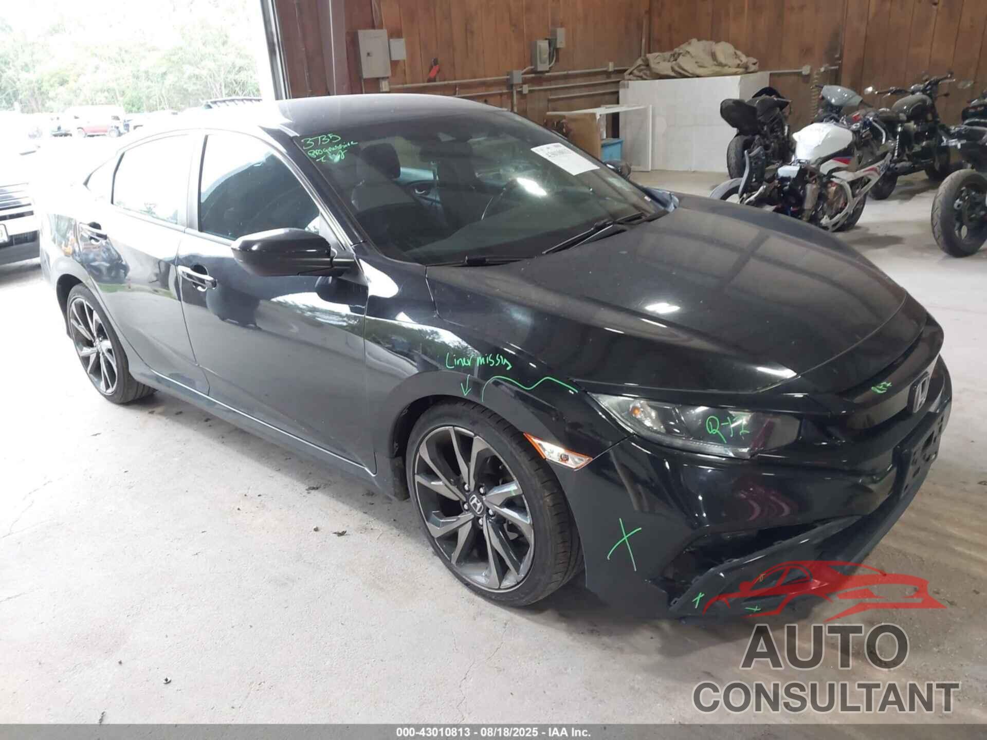 HONDA CIVIC 2020 - 2HGFC2F8XLH592227