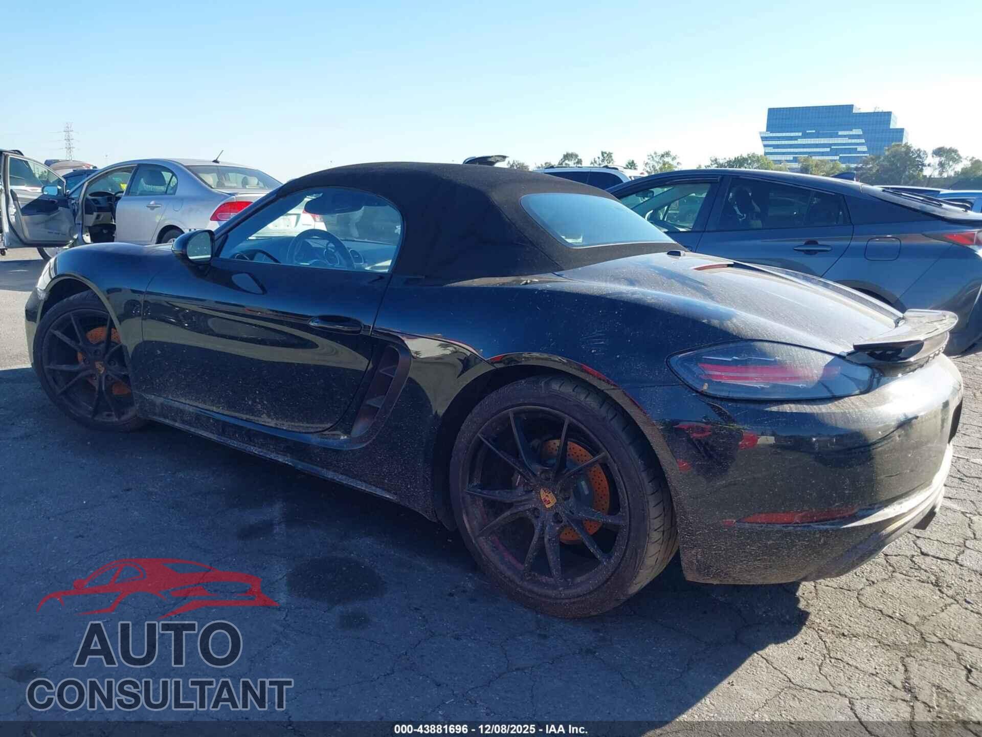 PORSCHE 718 BOXSTER 2017 - WP0CA2A80HS221690