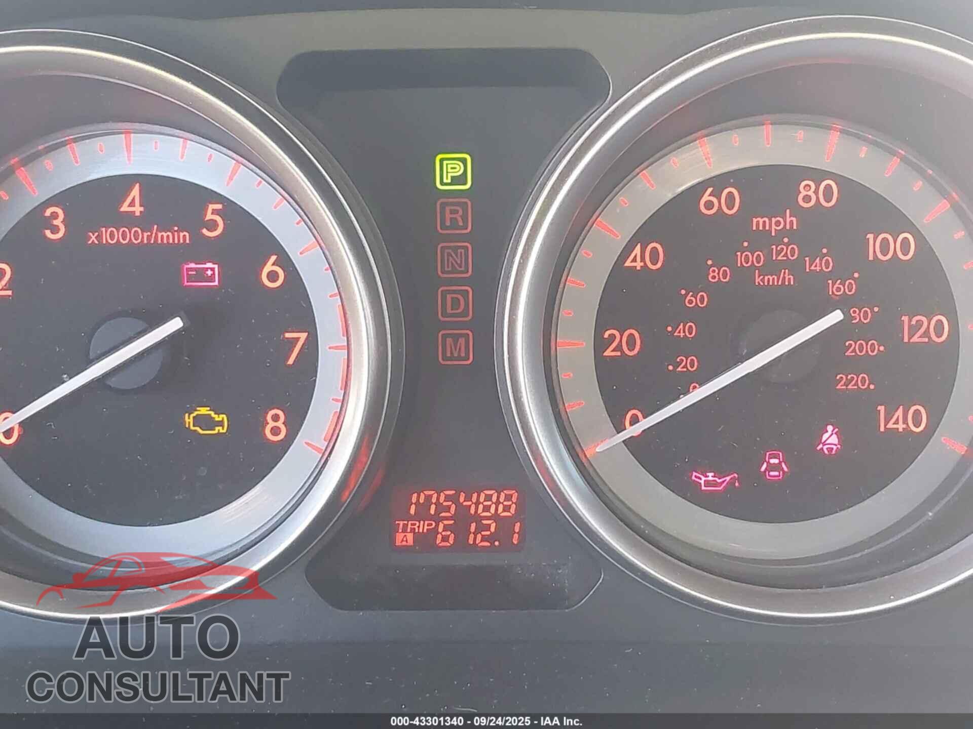 MAZDA CX-9 2012 - JM3TB3DAXC0360044