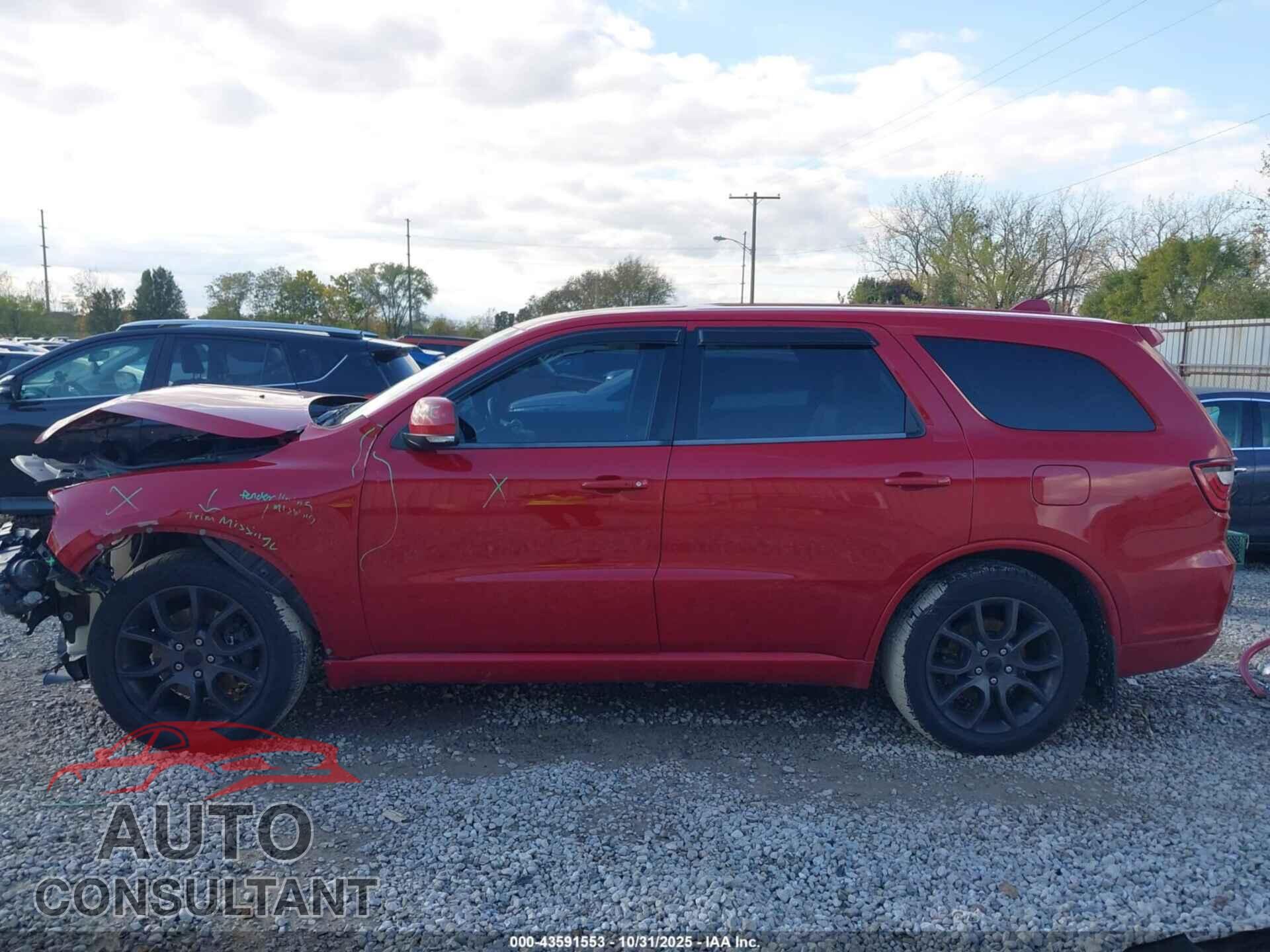 DODGE DURANGO 2017 - 1C4SDJCT9HC681584
