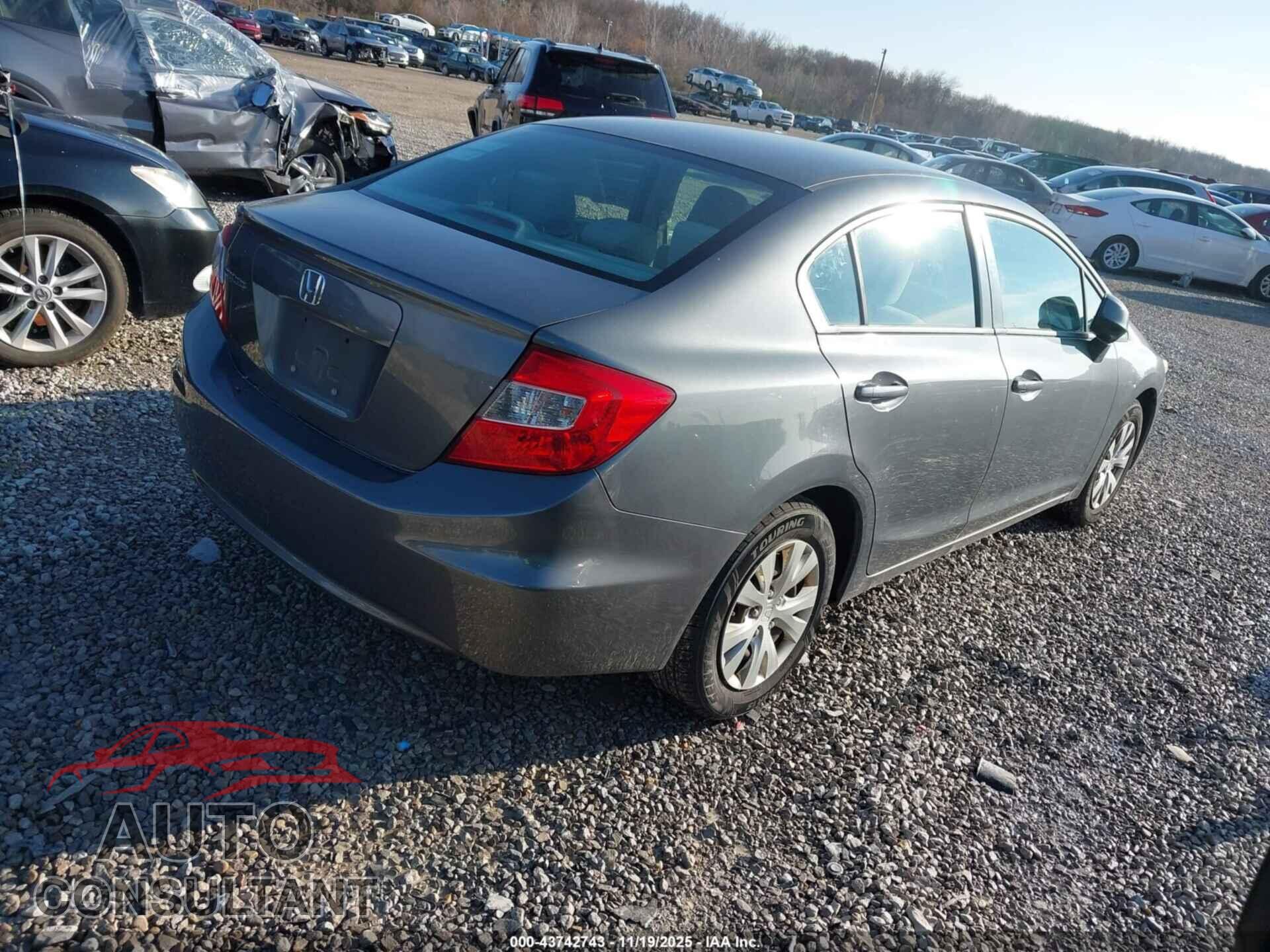 HONDA CIVIC 2012 - 19XFB2F52CE068783